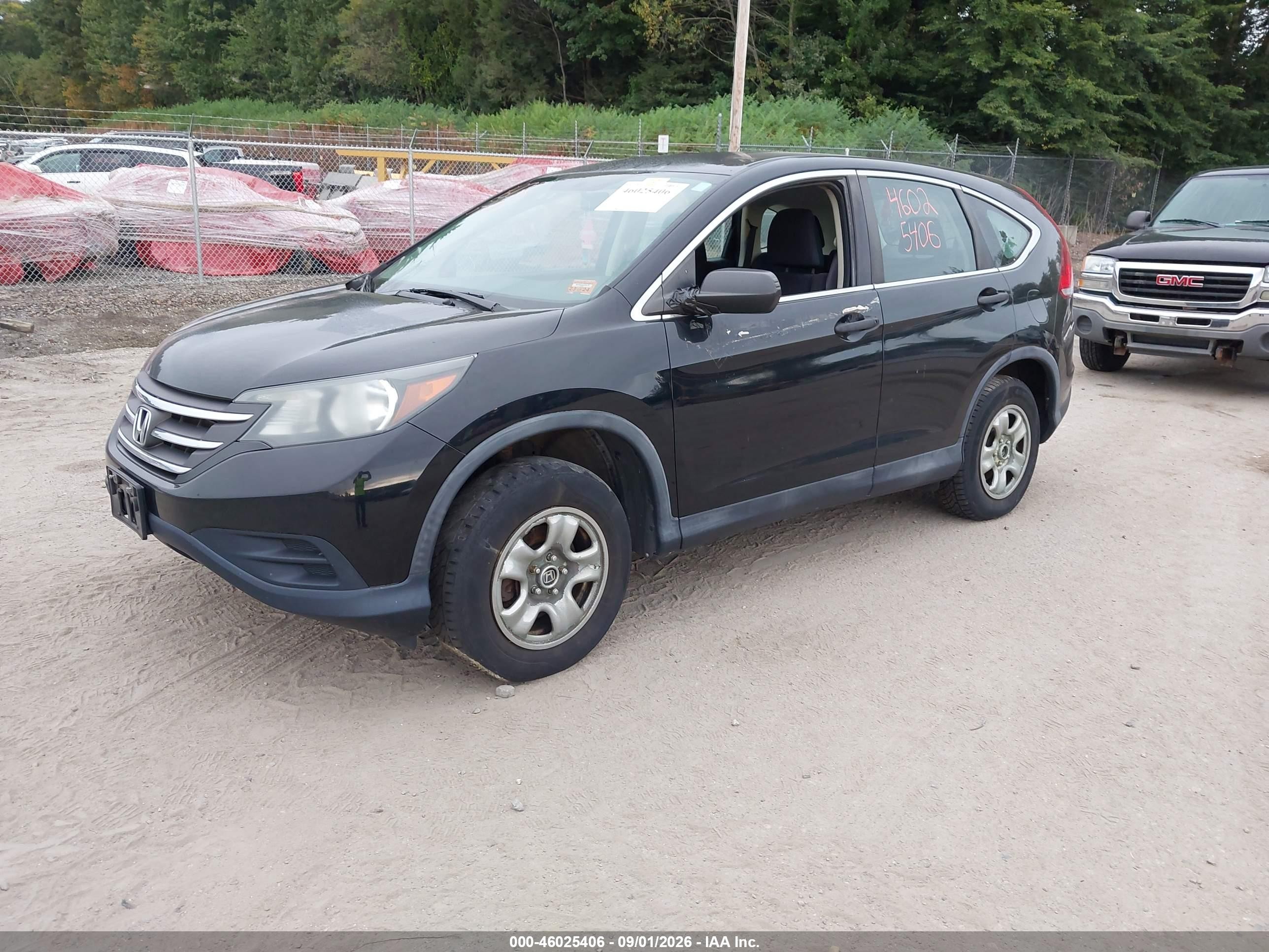 2013 Honda Cr-v Lx Black vin: 2HKRM4H32DH607267