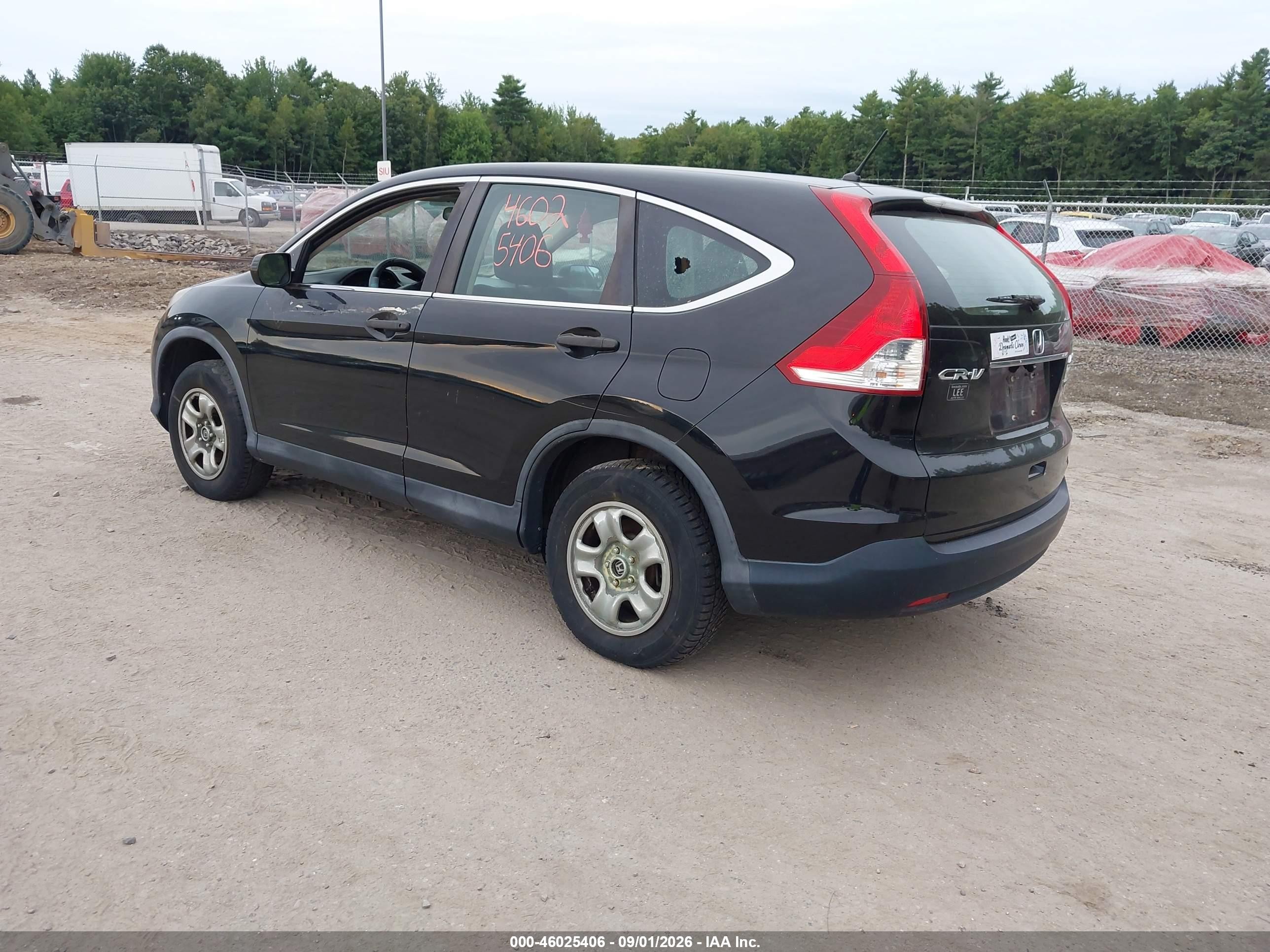 2013 Honda Cr-v Lx Black vin: 2HKRM4H32DH607267
