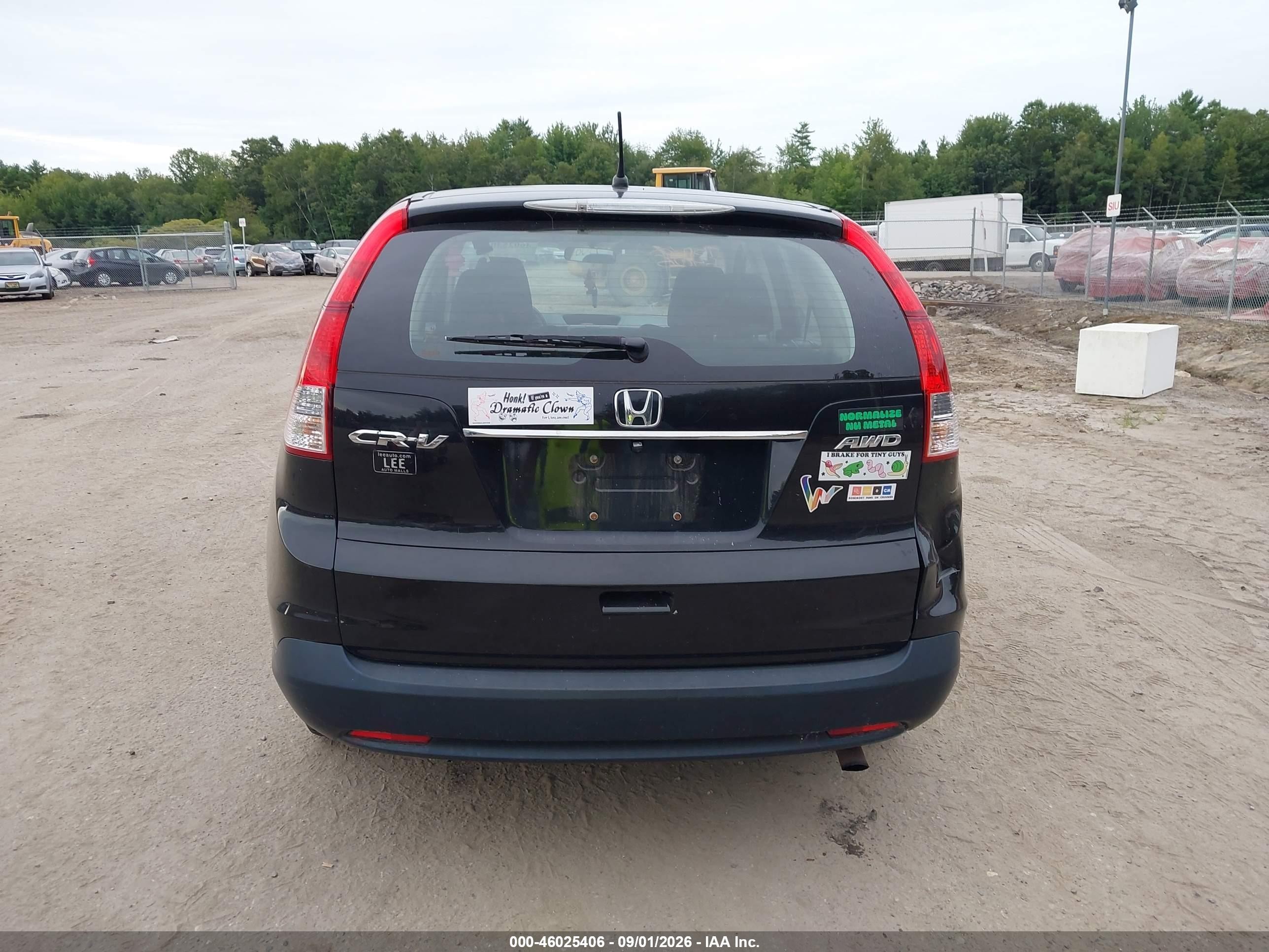 2013 Honda Cr-v Lx Black vin: 2HKRM4H32DH607267
