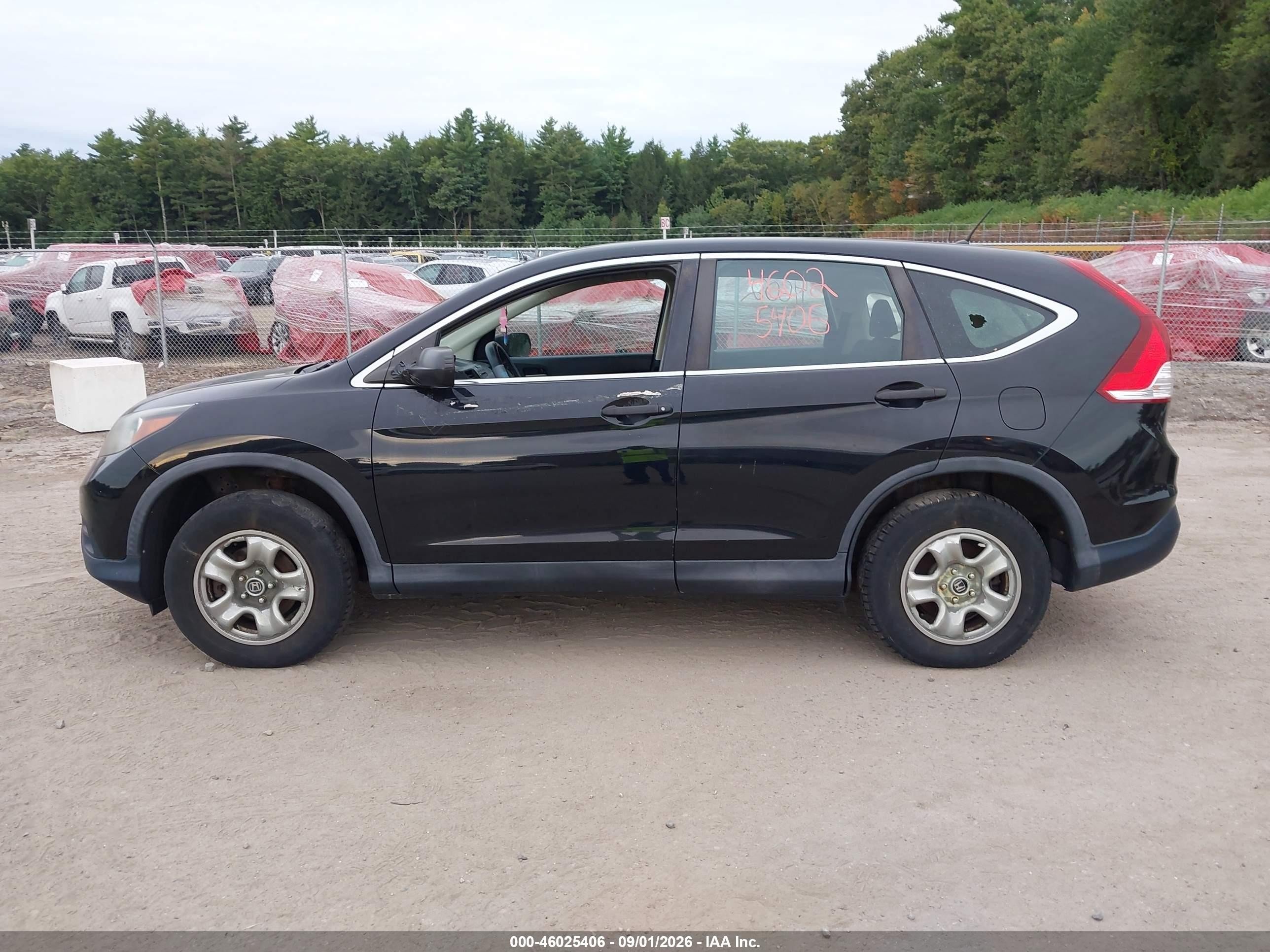 2013 Honda Cr-v Lx Black vin: 2HKRM4H32DH607267