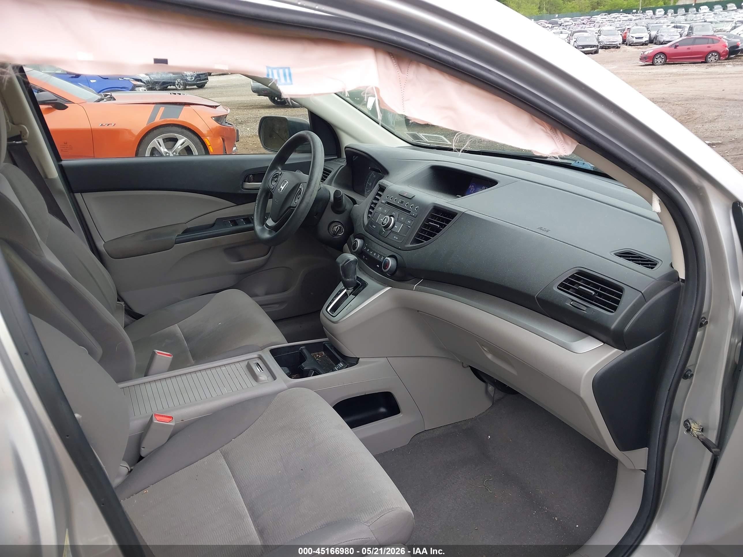 2013 Honda Cr-v Lx Silver vin: 2HKRM4H32DH630693
