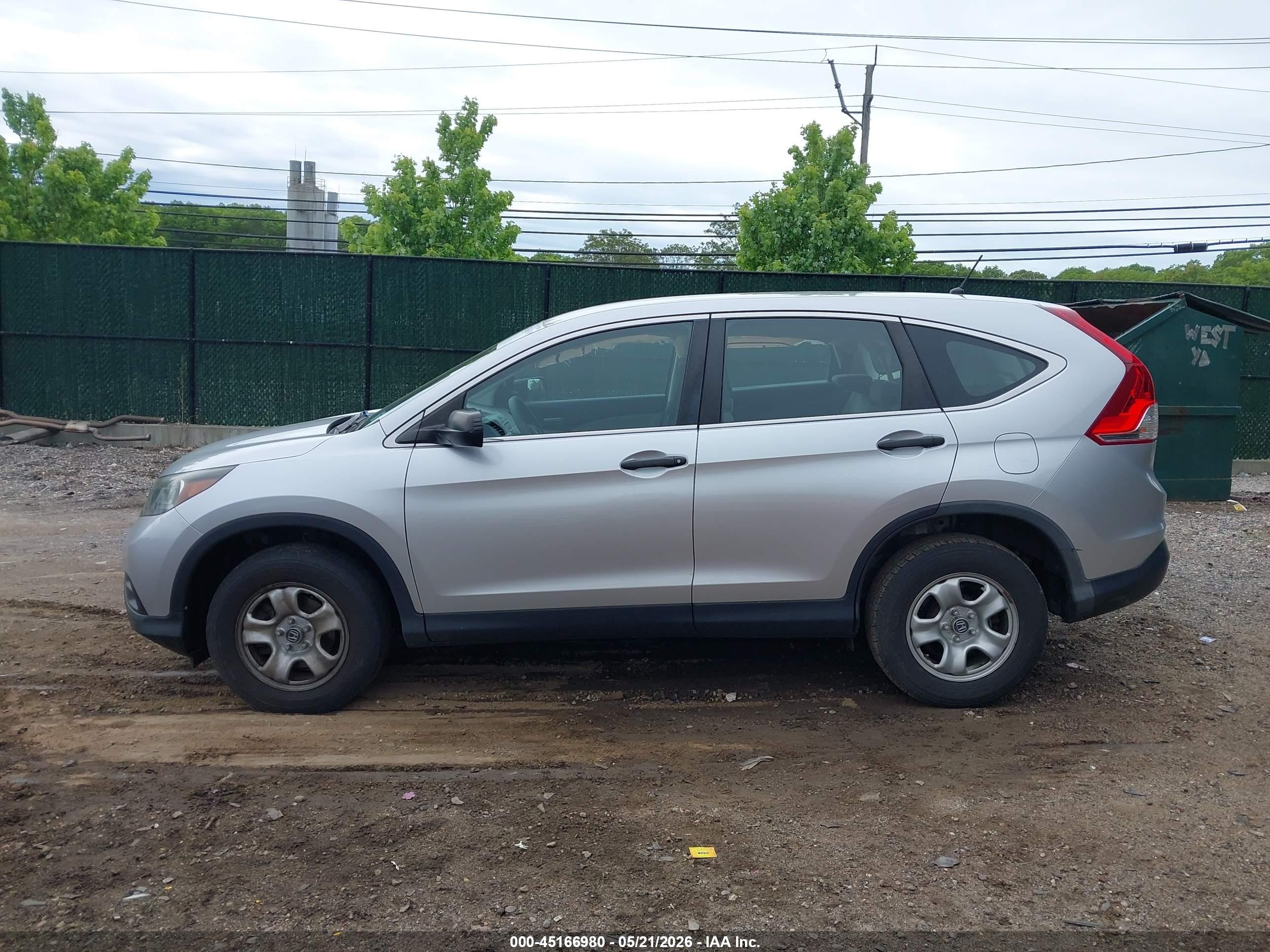 2013 Honda Cr-v Lx Silver vin: 2HKRM4H32DH630693