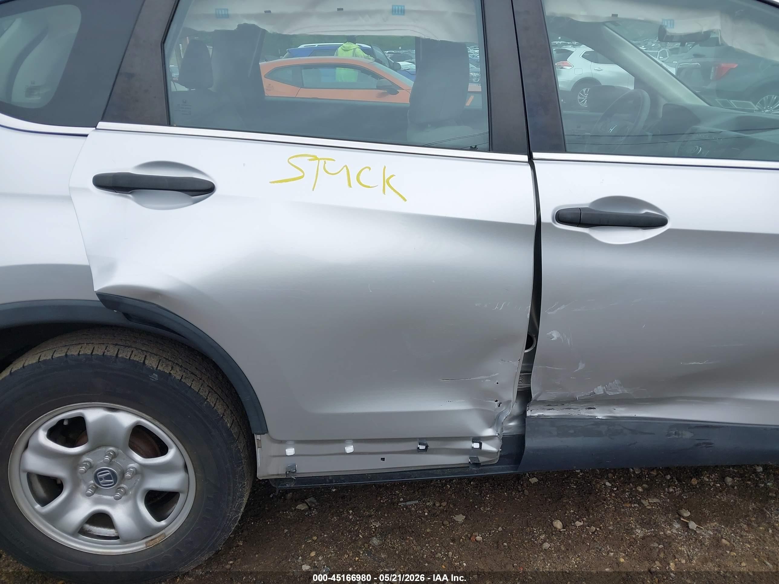 2013 Honda Cr-v Lx Silver vin: 2HKRM4H32DH630693