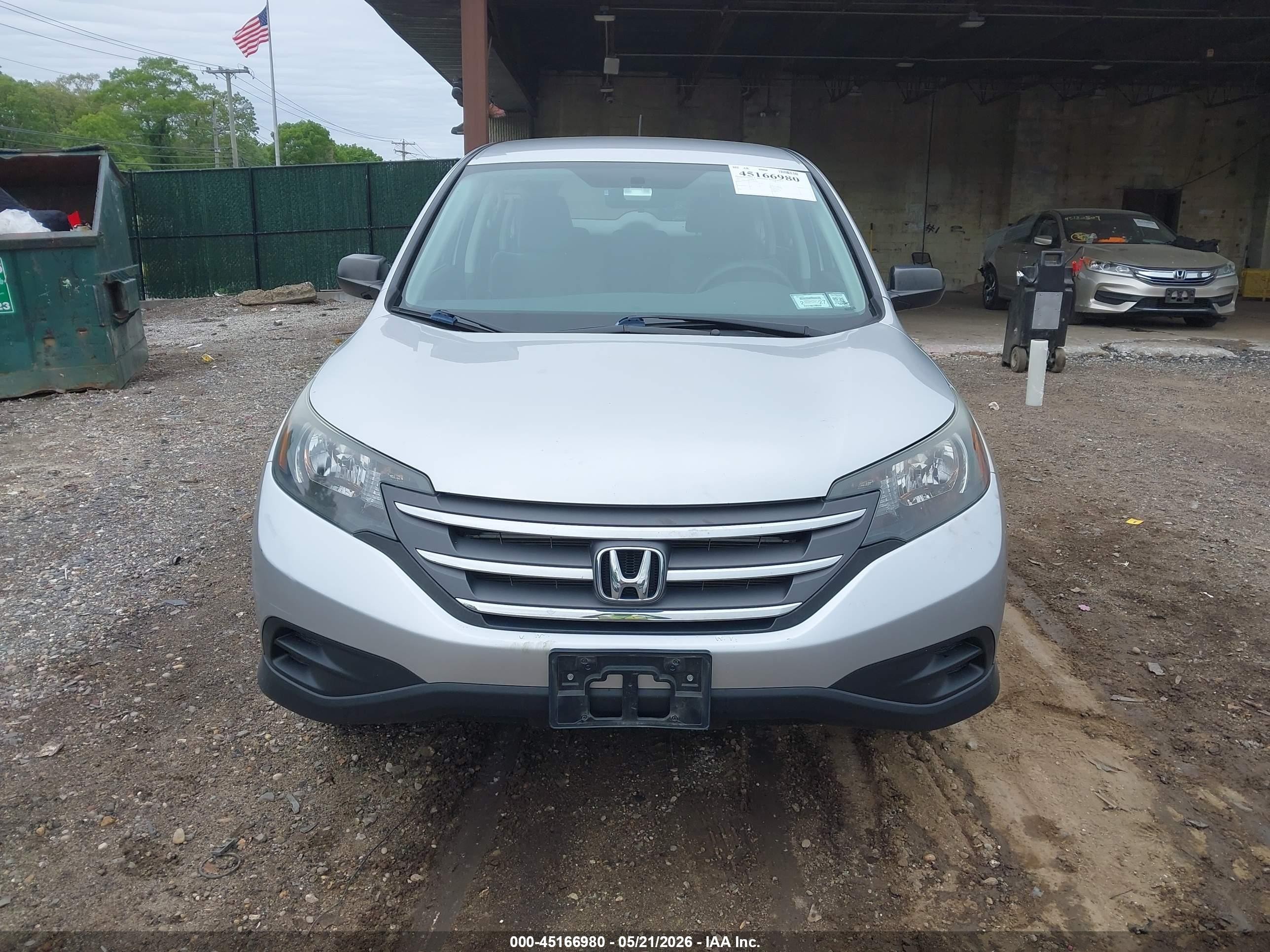 2013 Honda Cr-v Lx Silver vin: 2HKRM4H32DH630693