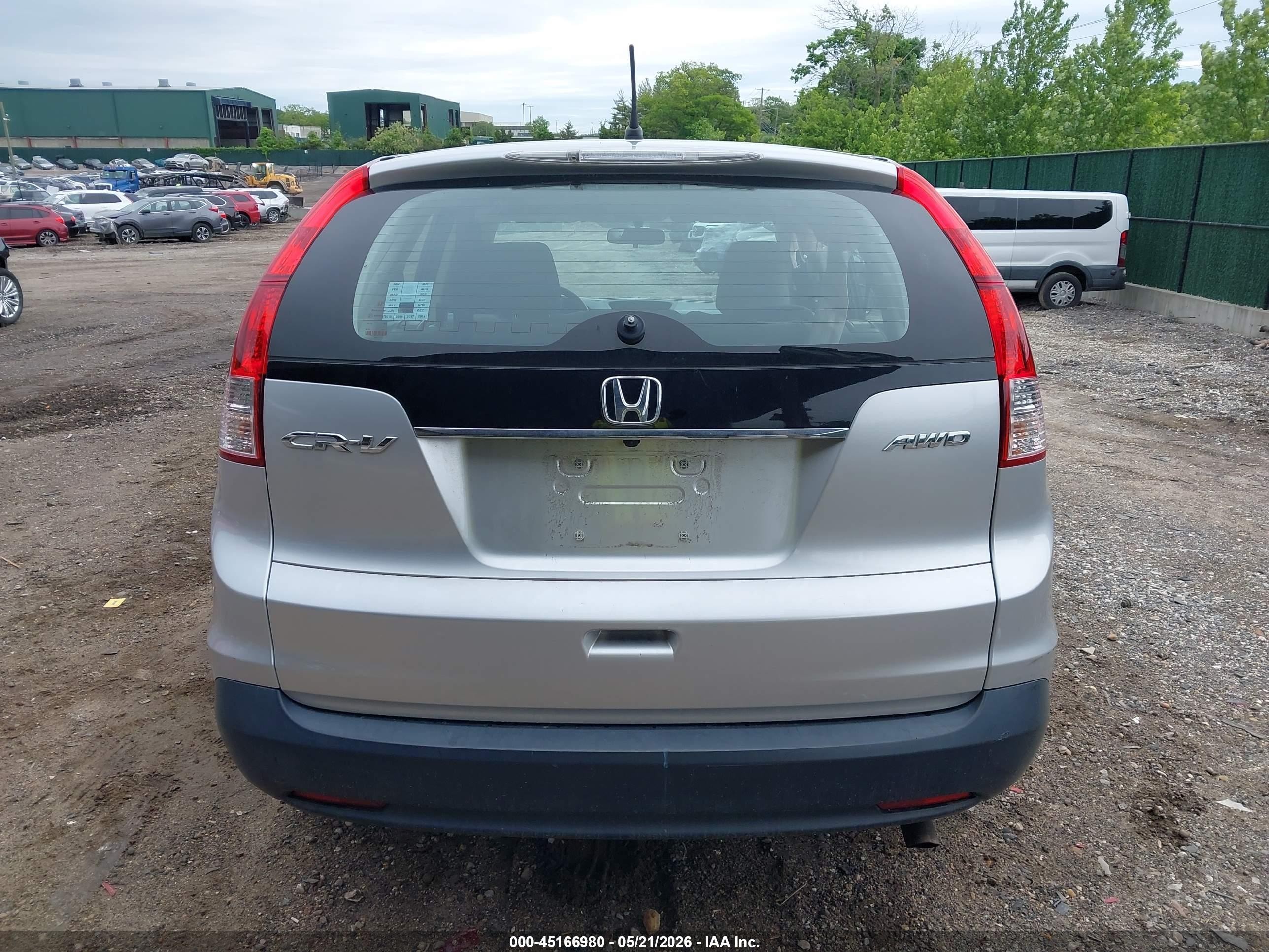 2013 Honda Cr-v Lx Silver vin: 2HKRM4H32DH630693