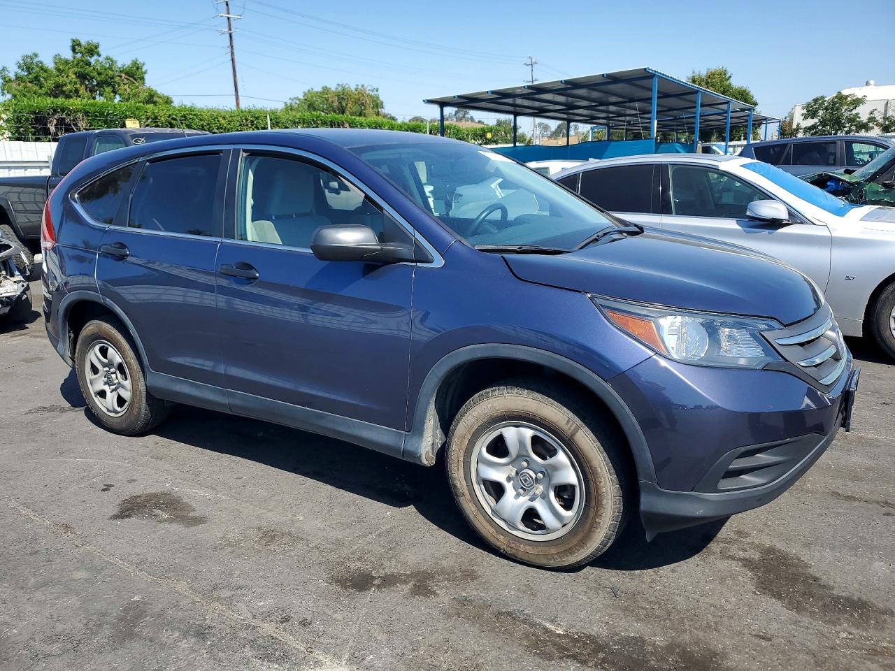 2013 Honda Cr-v Lx Blue vin: 2HKRM4H32DH636736