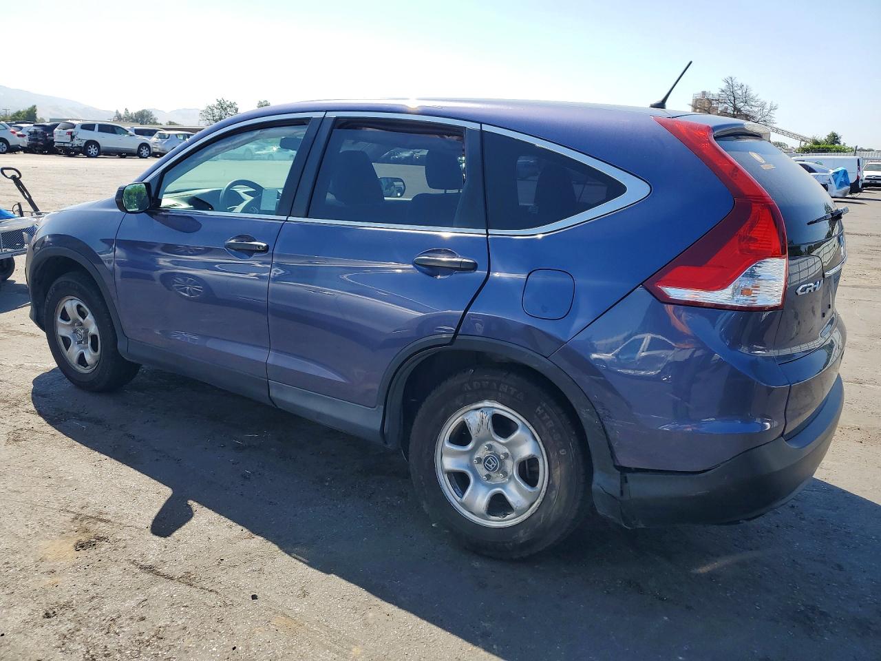 2013 Honda Cr-v Lx Blue vin: 2HKRM4H32DH636736