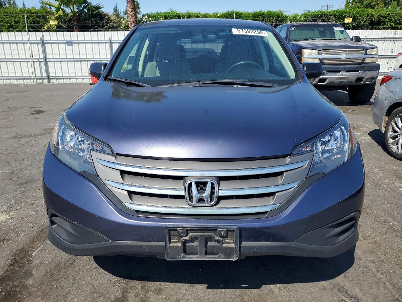 2013 Honda Cr-v Lx Blue vin: 2HKRM4H32DH636736