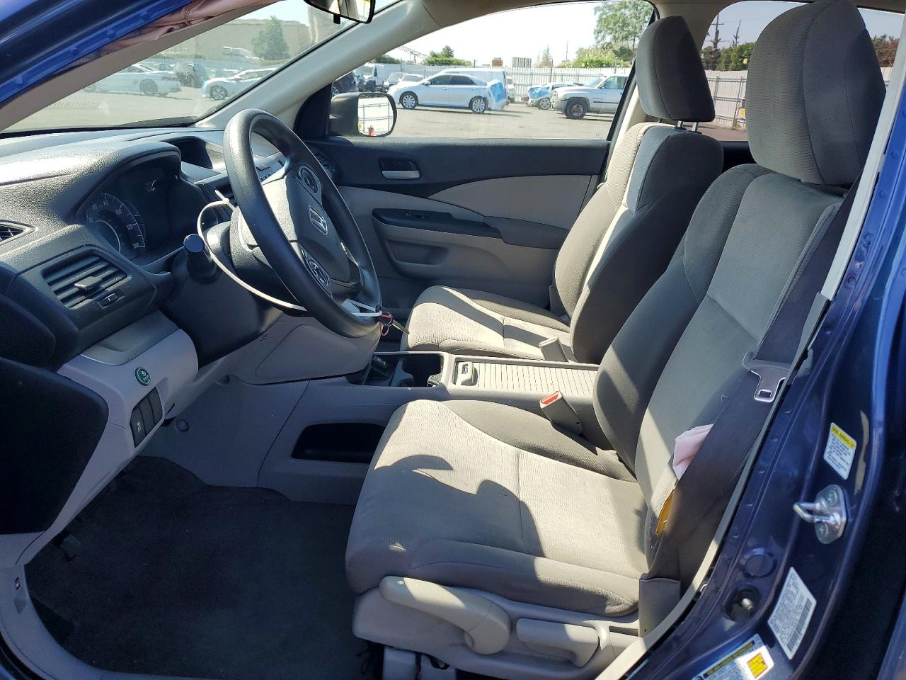 2013 Honda Cr-v Lx Blue vin: 2HKRM4H32DH636736