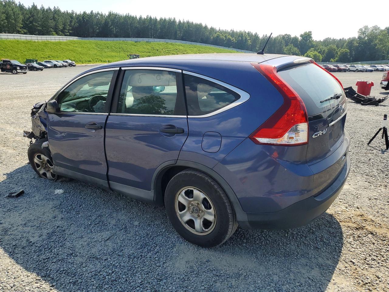 2013 Honda Cr-v Lx Blue vin: 2HKRM4H32DH648031