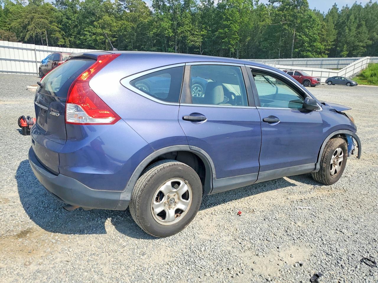 2013 Honda Cr-v Lx Blue vin: 2HKRM4H32DH648031