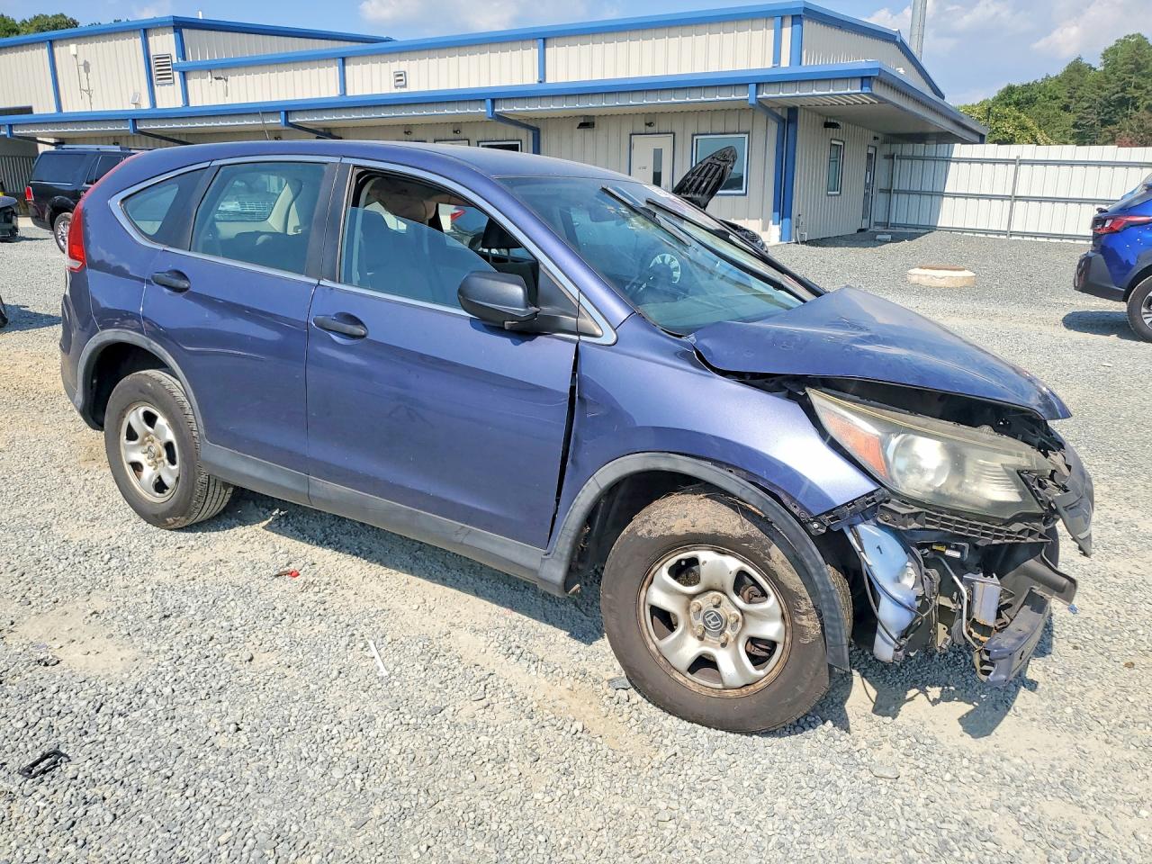 2013 Honda Cr-v Lx Blue vin: 2HKRM4H32DH648031