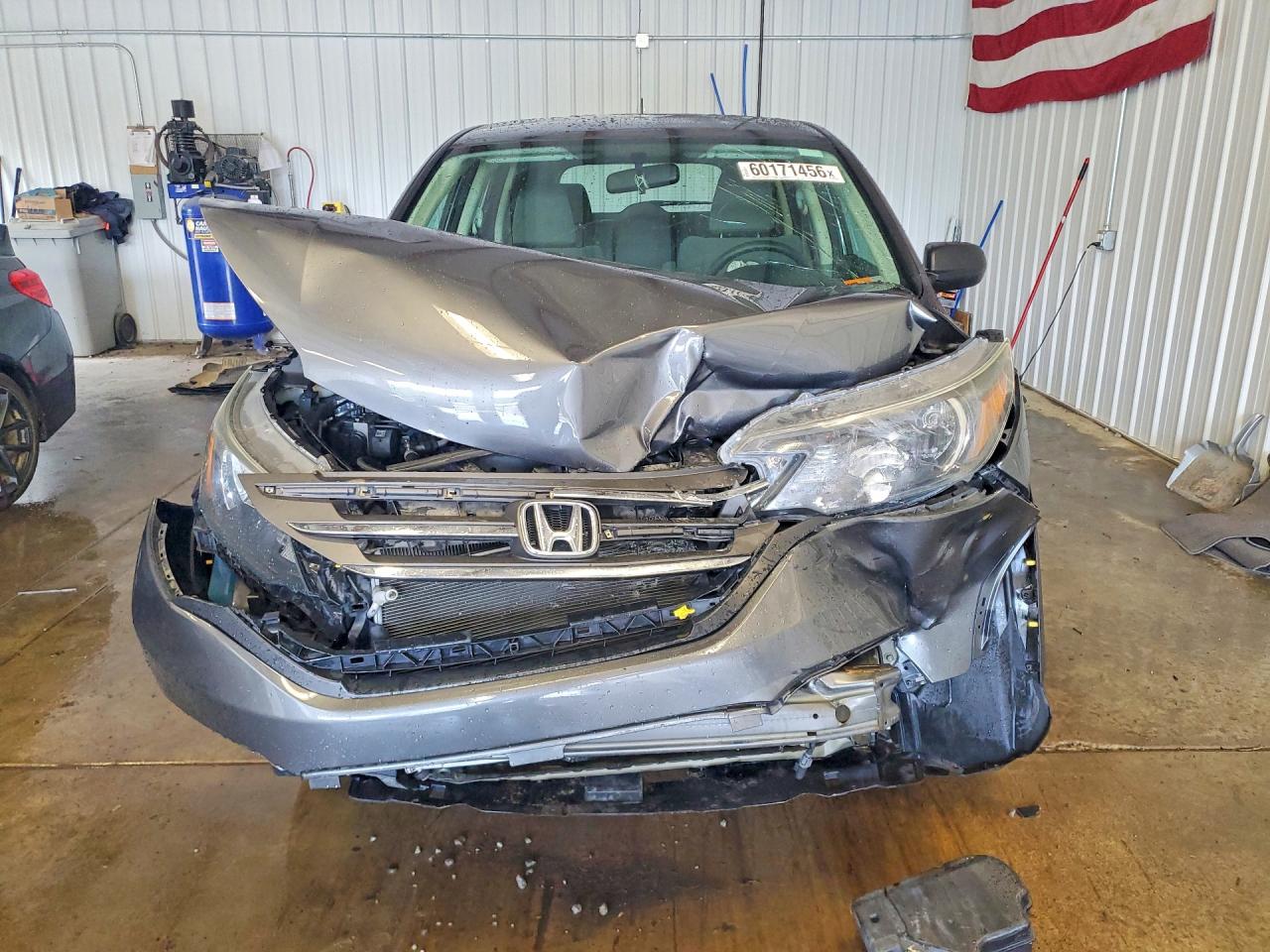 2013 Honda Cr-v Lx Gray vin: 2HKRM4H32DH665282