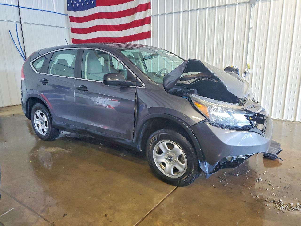 2013 Honda Cr-v Lx Gray vin: 2HKRM4H32DH665282