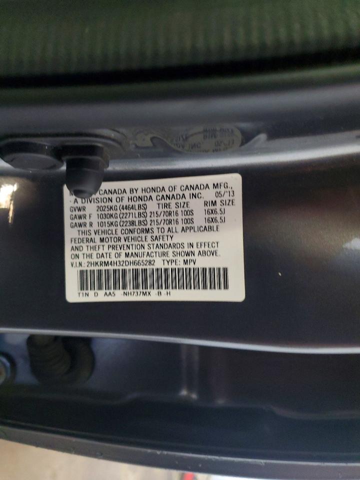2013 Honda Cr-v Lx Gray vin: 2HKRM4H32DH665282