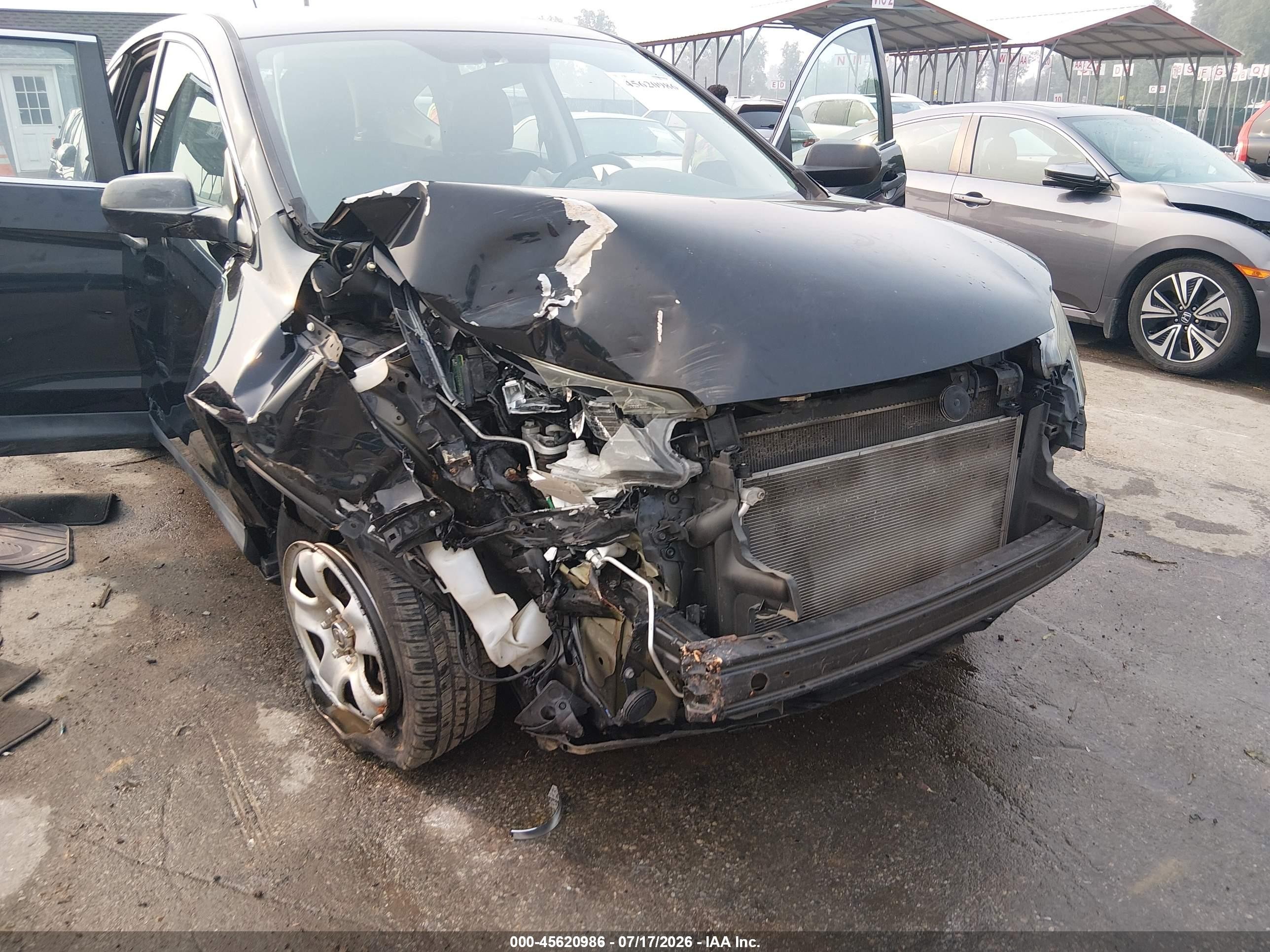2013 Honda Cr-v Lx Black vin: 2HKRM4H32DH667078