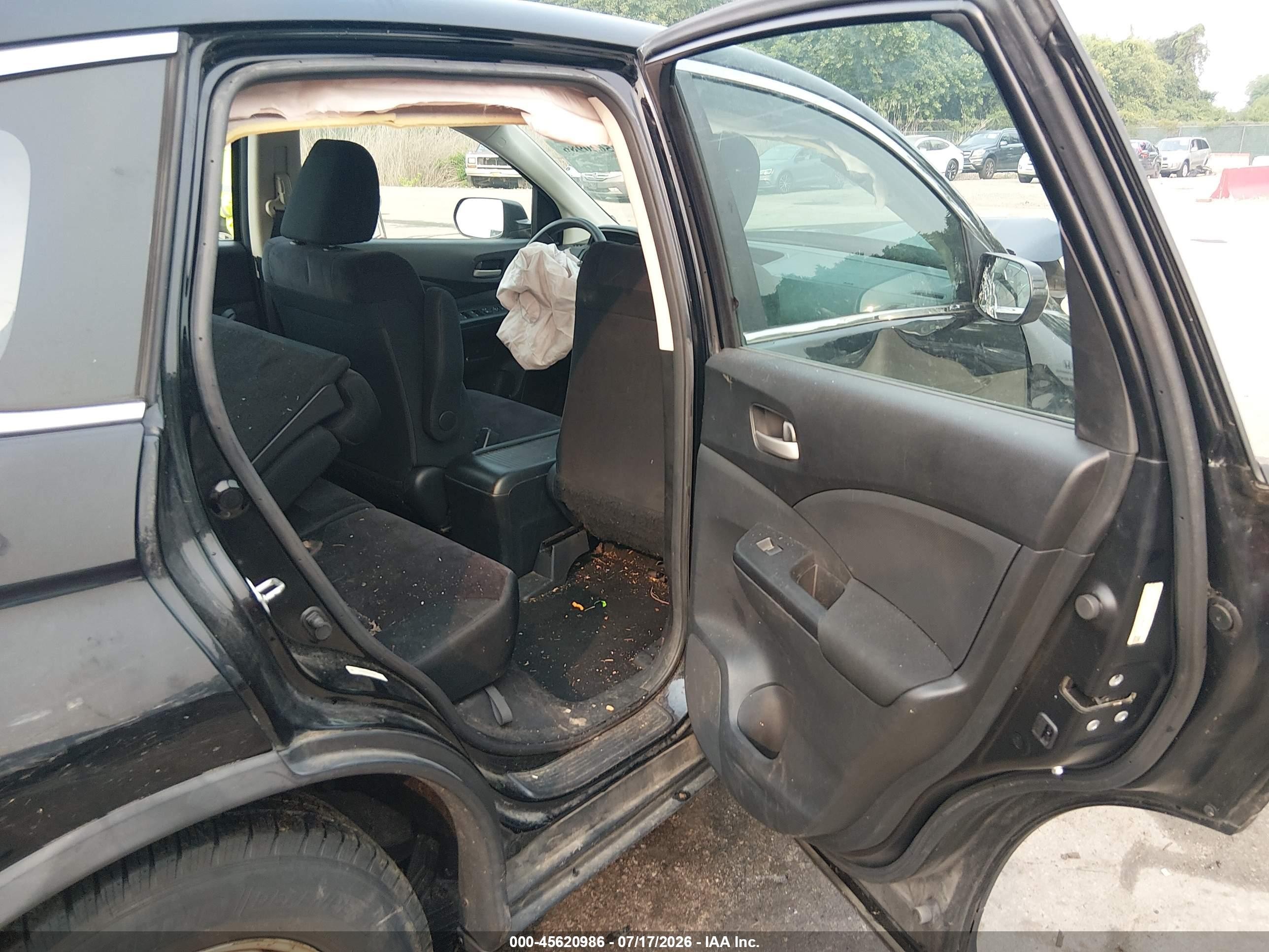 2013 Honda Cr-v Lx Black vin: 2HKRM4H32DH667078