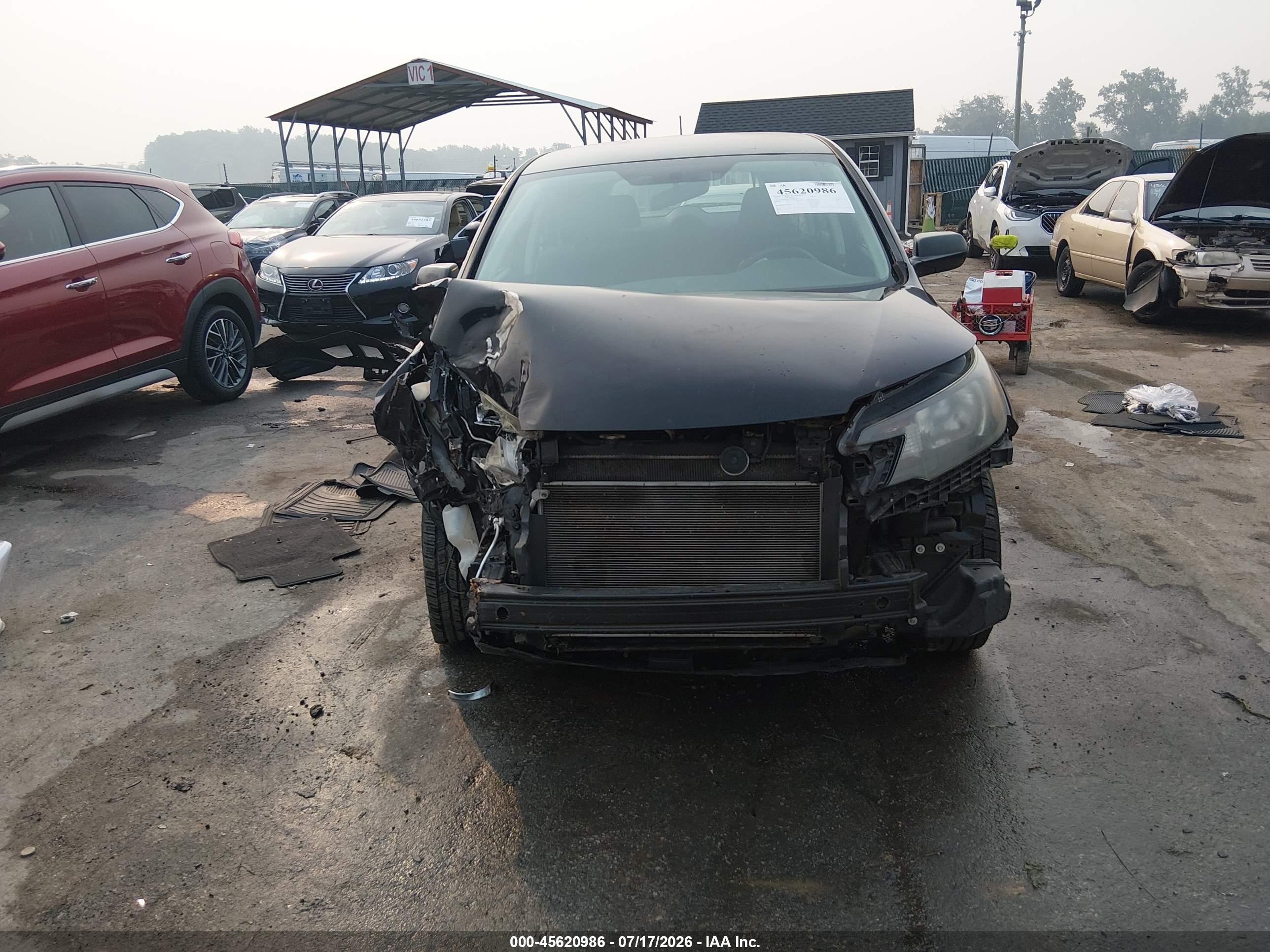 2013 Honda Cr-v Lx Black vin: 2HKRM4H32DH667078
