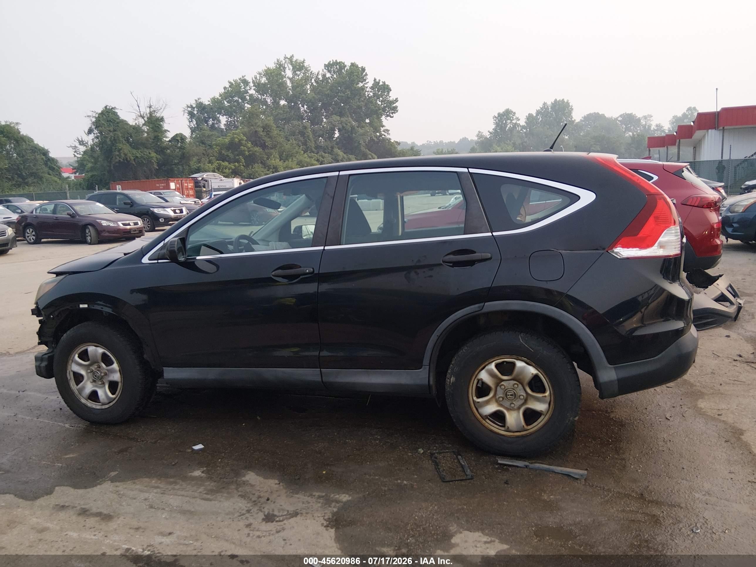 2013 Honda Cr-v Lx Black vin: 2HKRM4H32DH667078