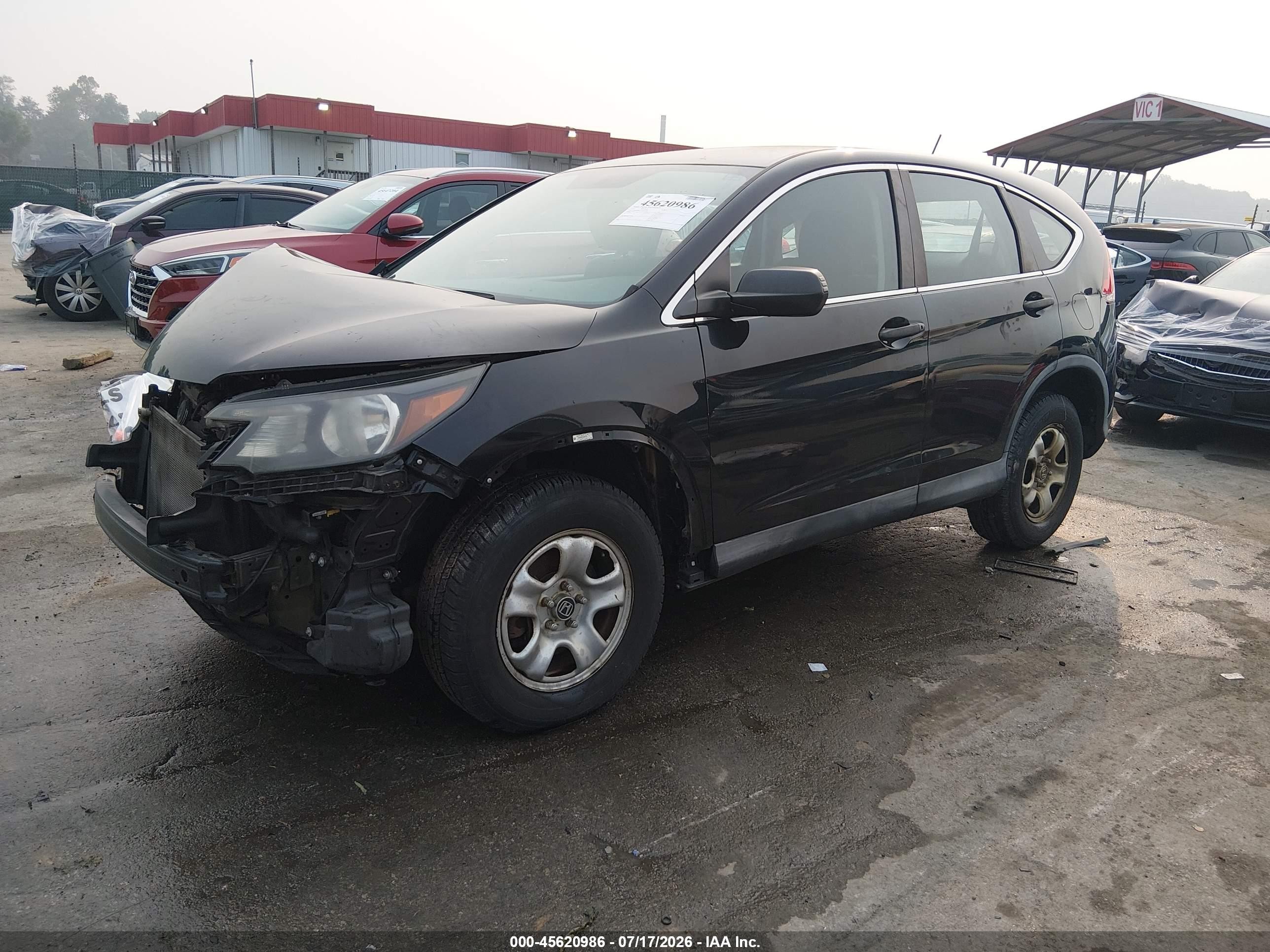 2013 Honda Cr-v Lx Black vin: 2HKRM4H32DH667078