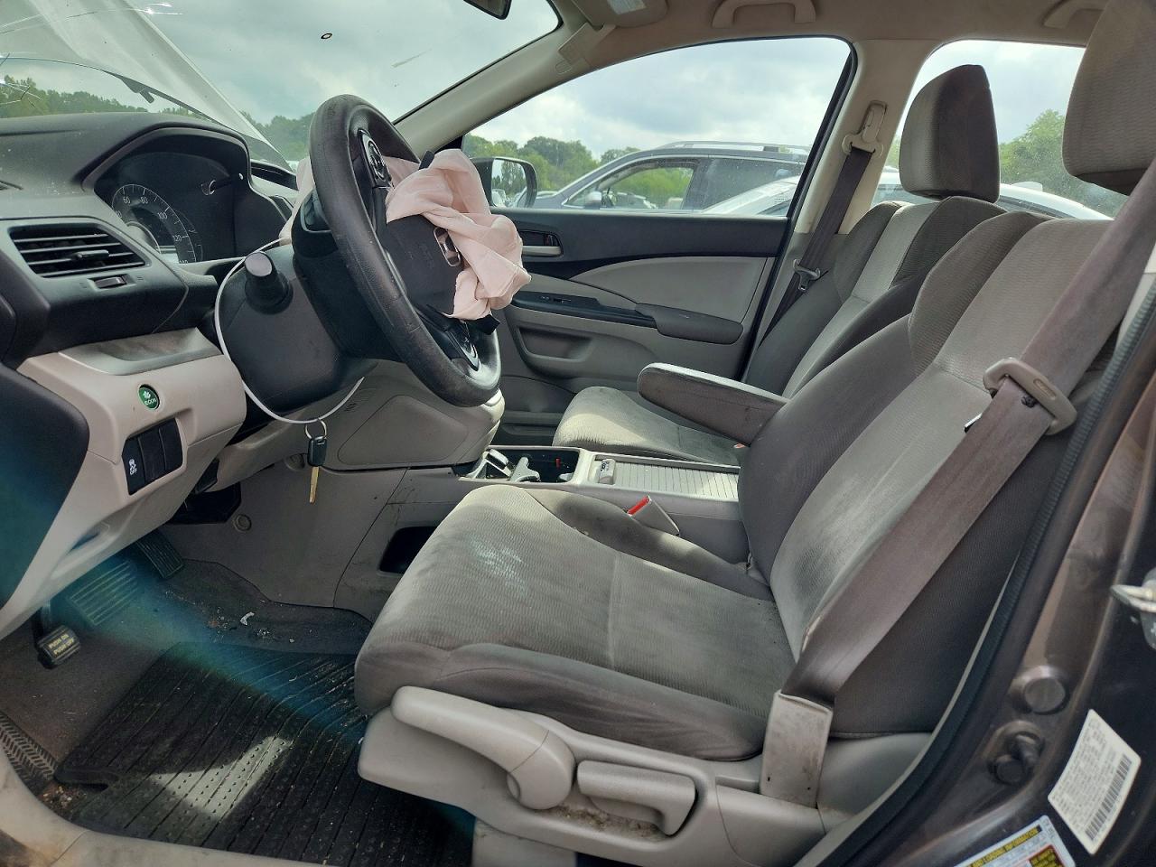 2013 Honda Cr-v Lx Gray vin: 2HKRM4H32DH667193
