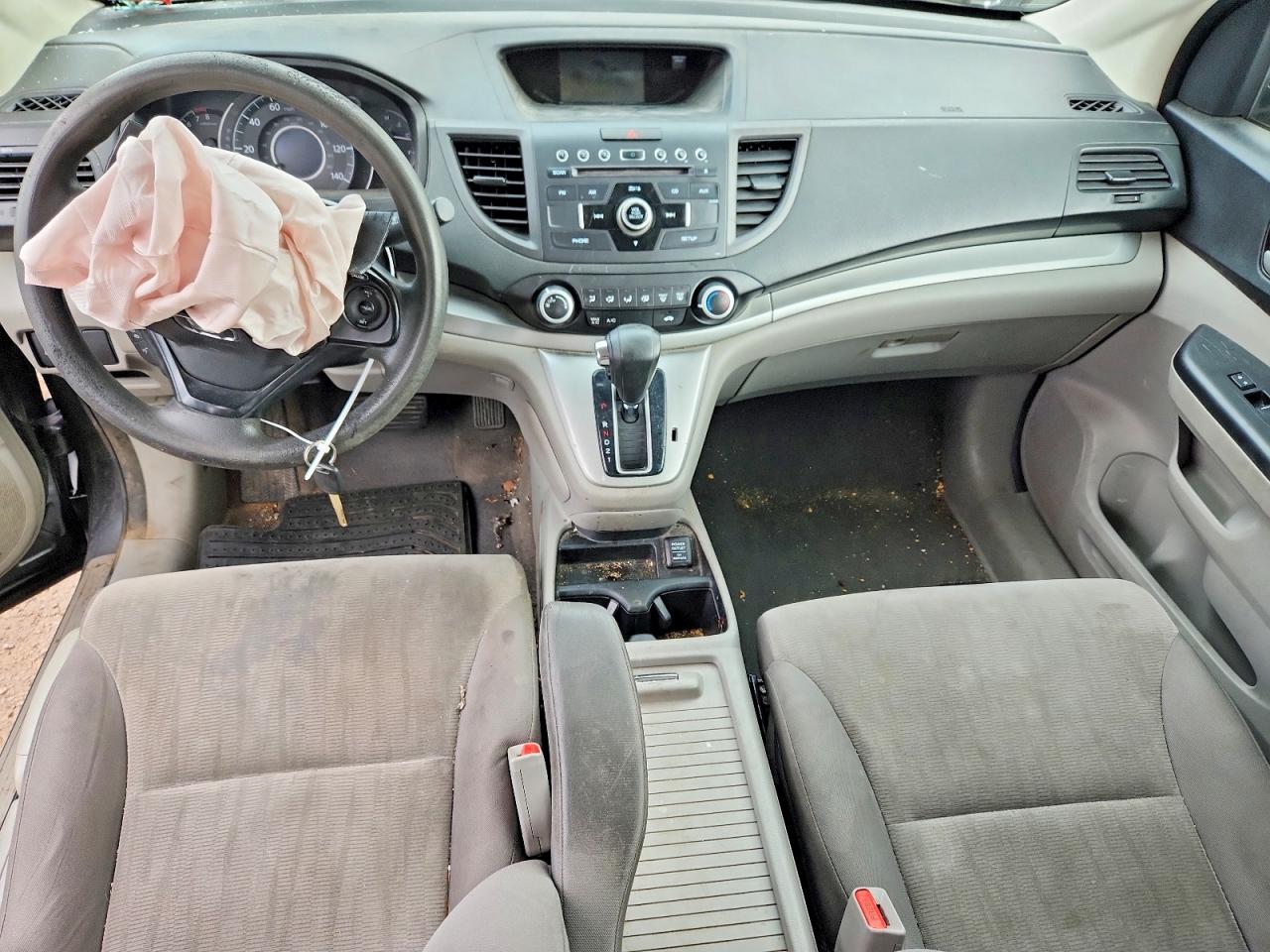 2013 Honda Cr-v Lx Gray vin: 2HKRM4H32DH667193