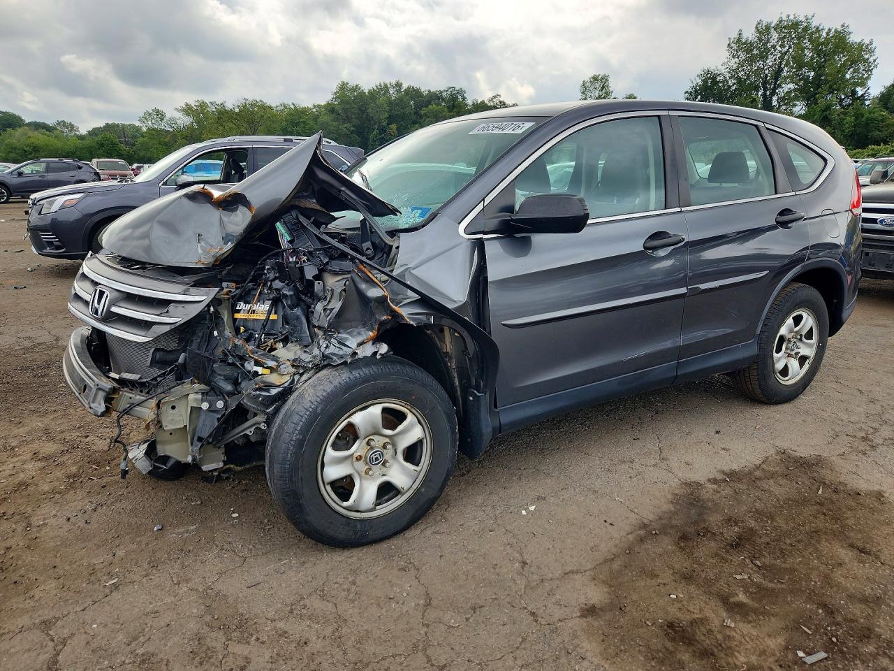 2013 Honda Cr-v Lx Gray vin: 2HKRM4H32DH667193