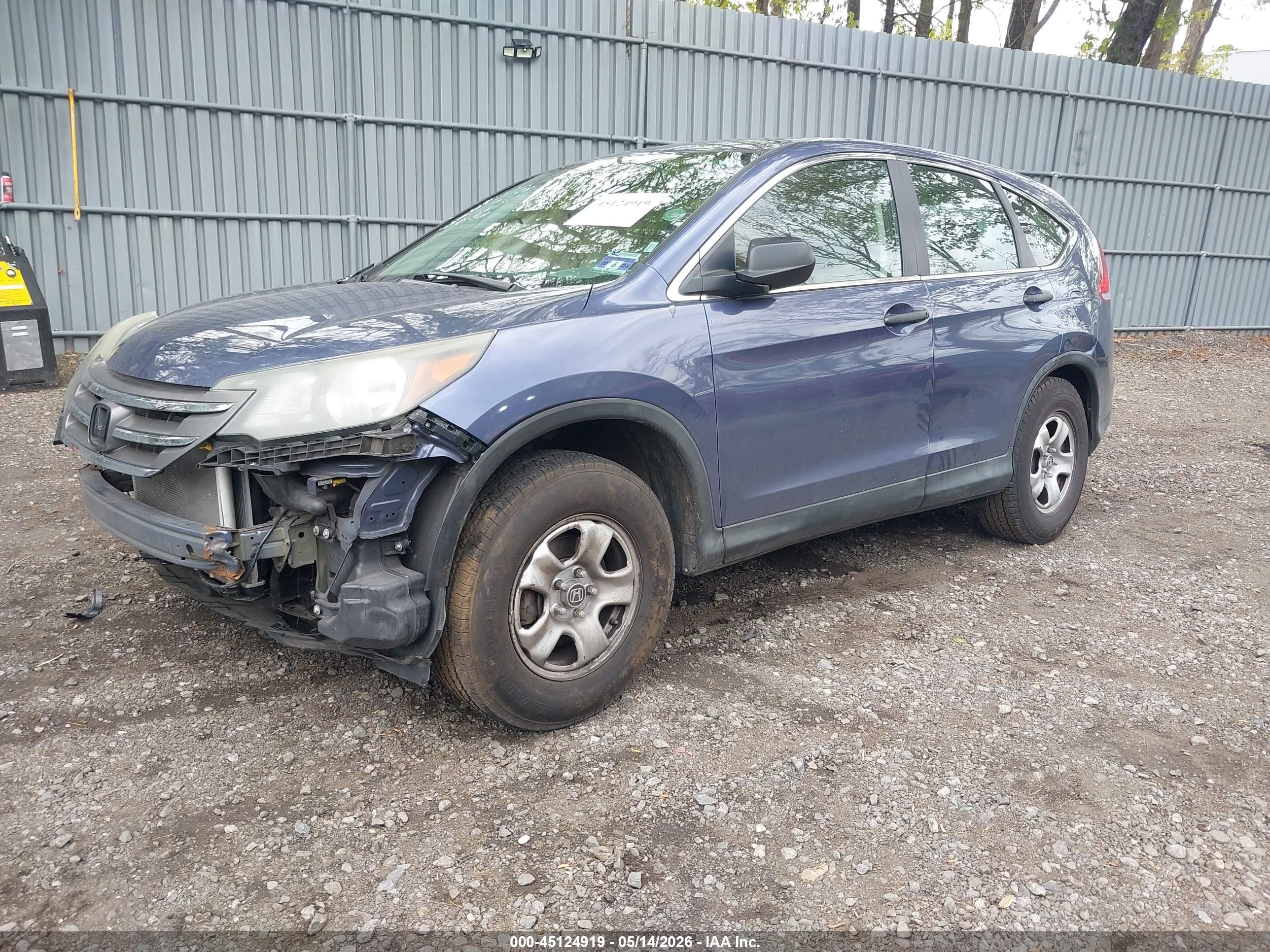 2013 Honda Cr-v Lx Dark Blue vin: 2HKRM4H32DH673334