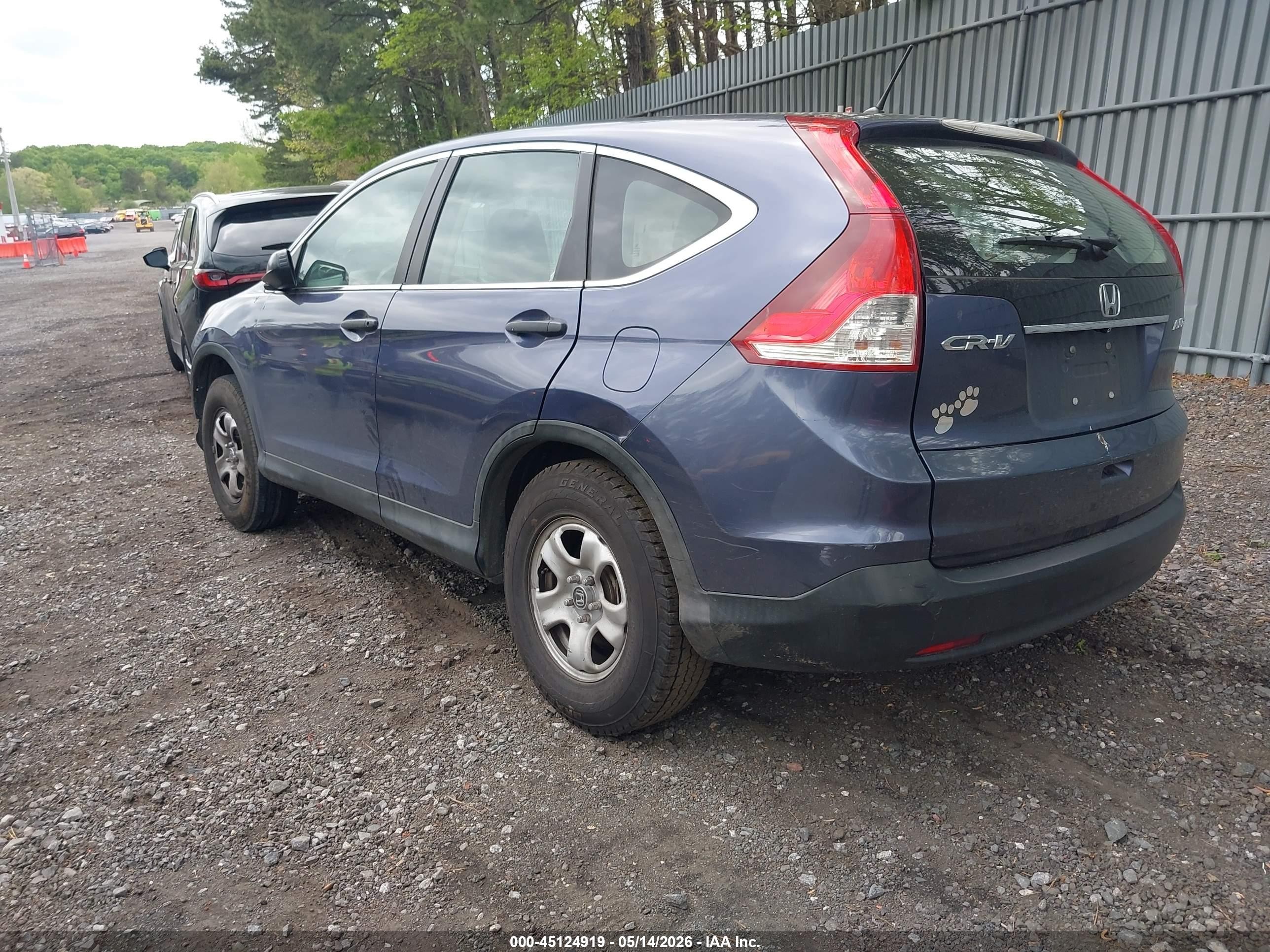 2013 Honda Cr-v Lx Dark Blue vin: 2HKRM4H32DH673334