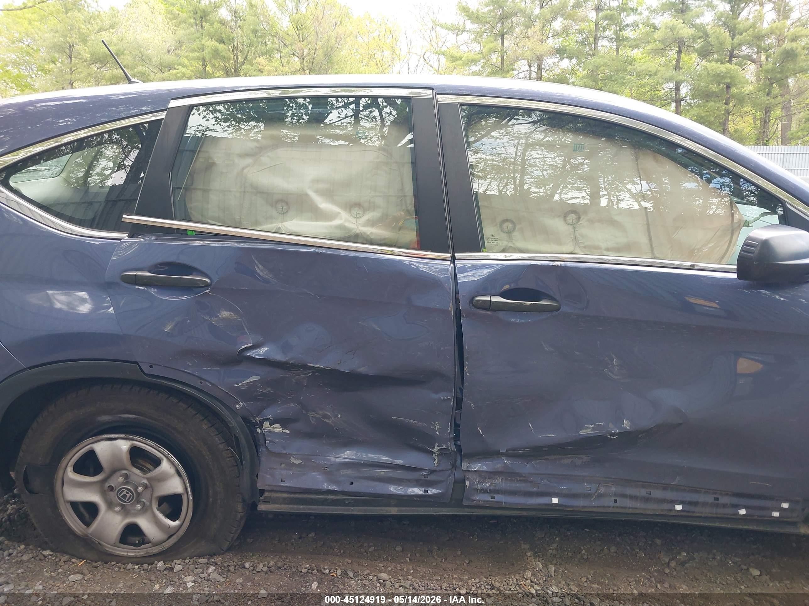 2013 Honda Cr-v Lx Dark Blue vin: 2HKRM4H32DH673334