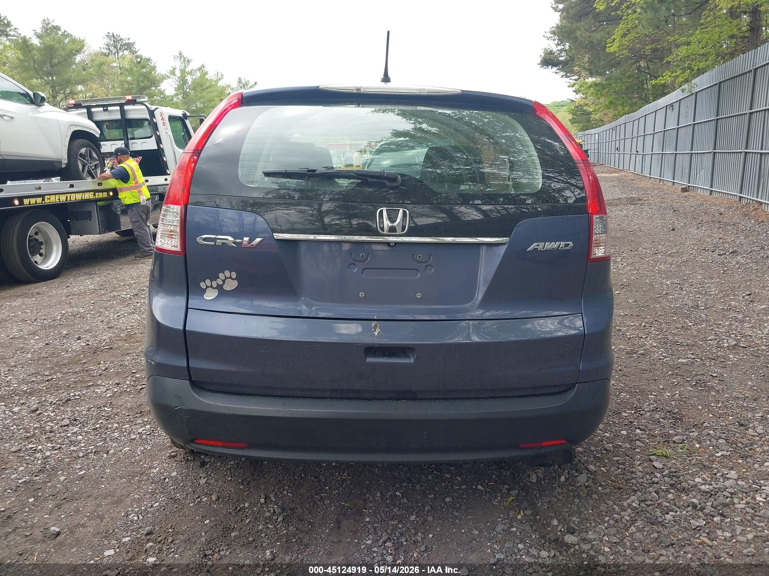 2013 Honda Cr-v Lx Dark Blue vin: 2HKRM4H32DH673334