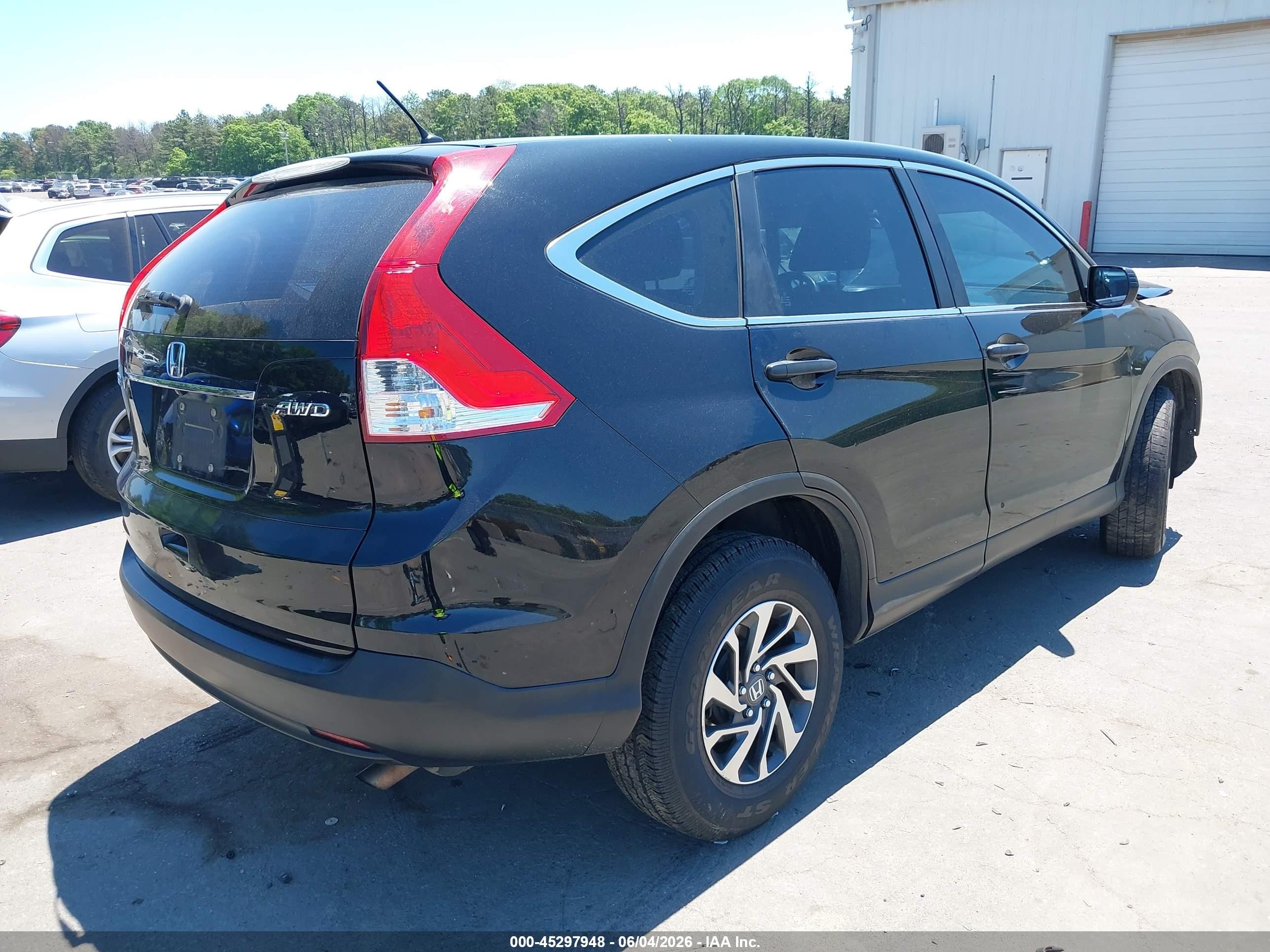 2014 Honda Cr-v Lx Black vin: 2HKRM4H32EH617993