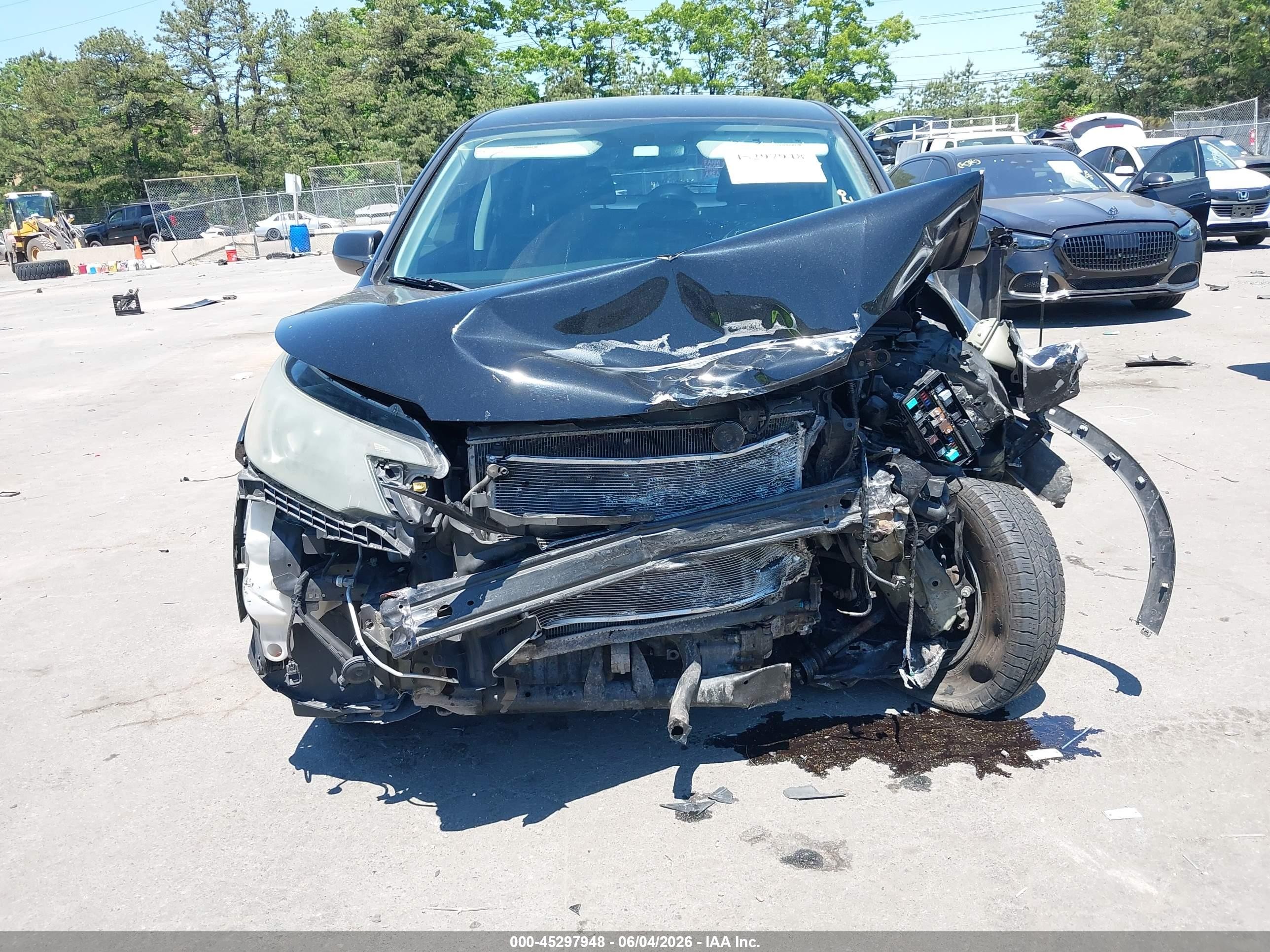 2014 Honda Cr-v Lx Black vin: 2HKRM4H32EH617993