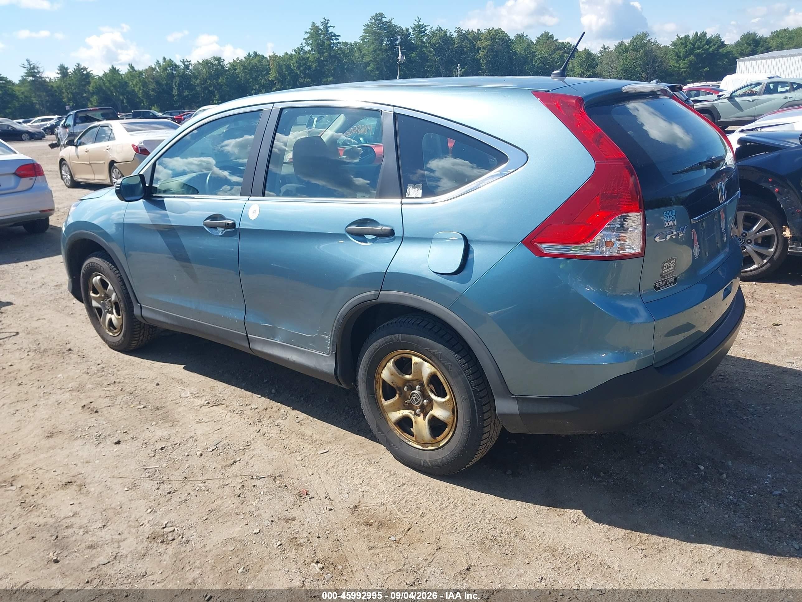 2014 Honda Cr-v Lx Blue vin: 2HKRM4H32EH643025