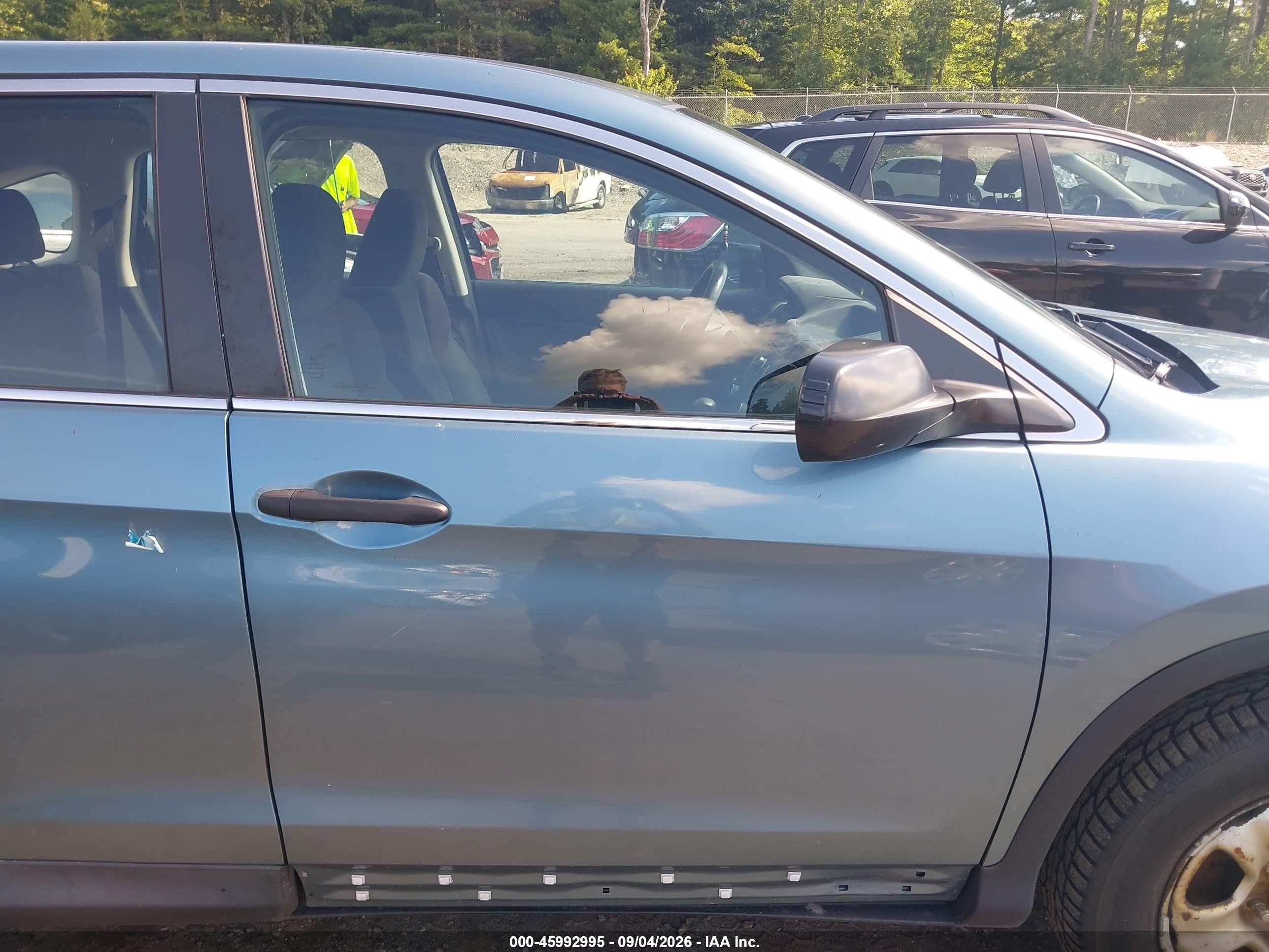 2014 Honda Cr-v Lx Blue vin: 2HKRM4H32EH643025