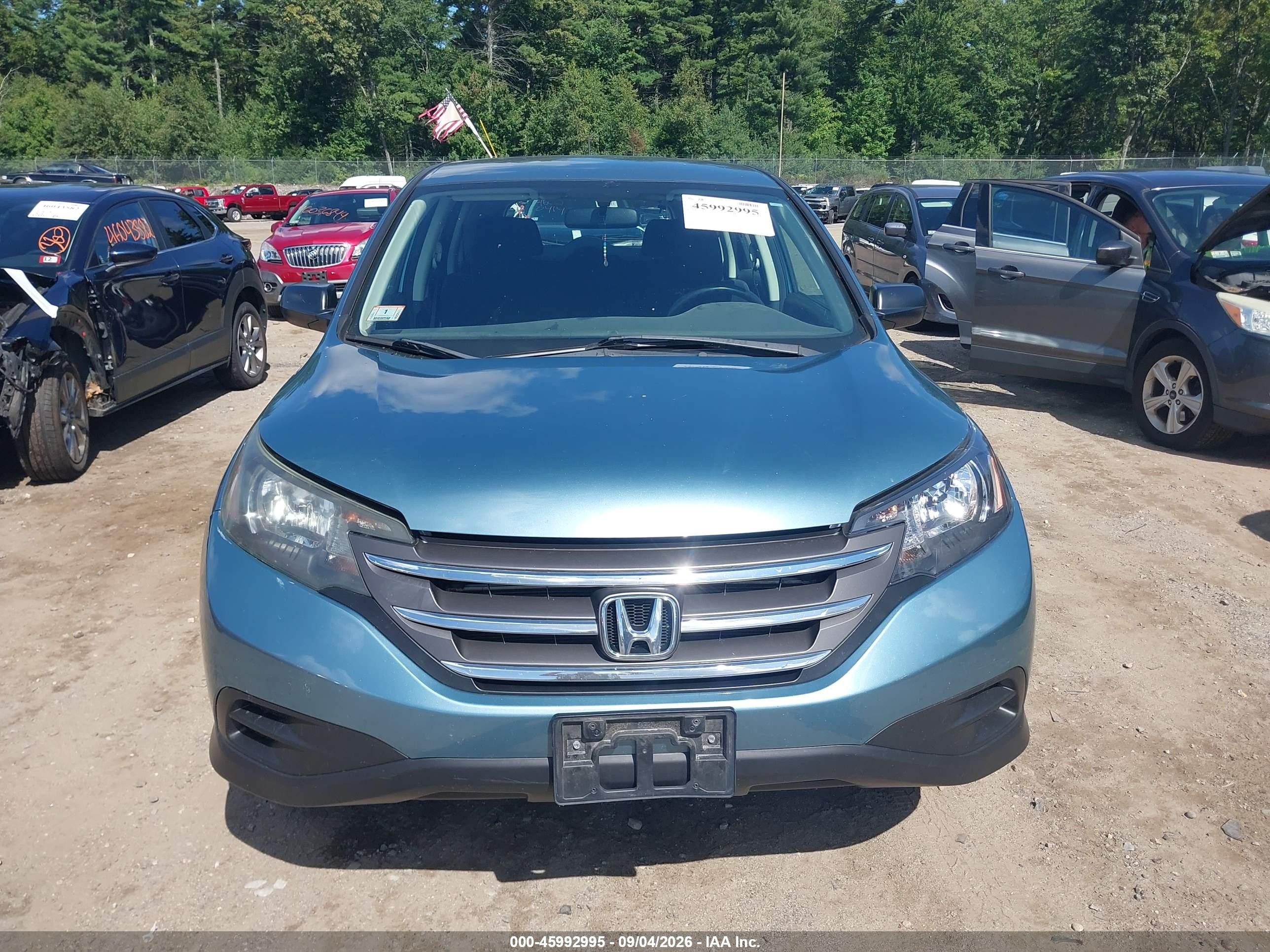 2014 Honda Cr-v Lx Blue vin: 2HKRM4H32EH643025