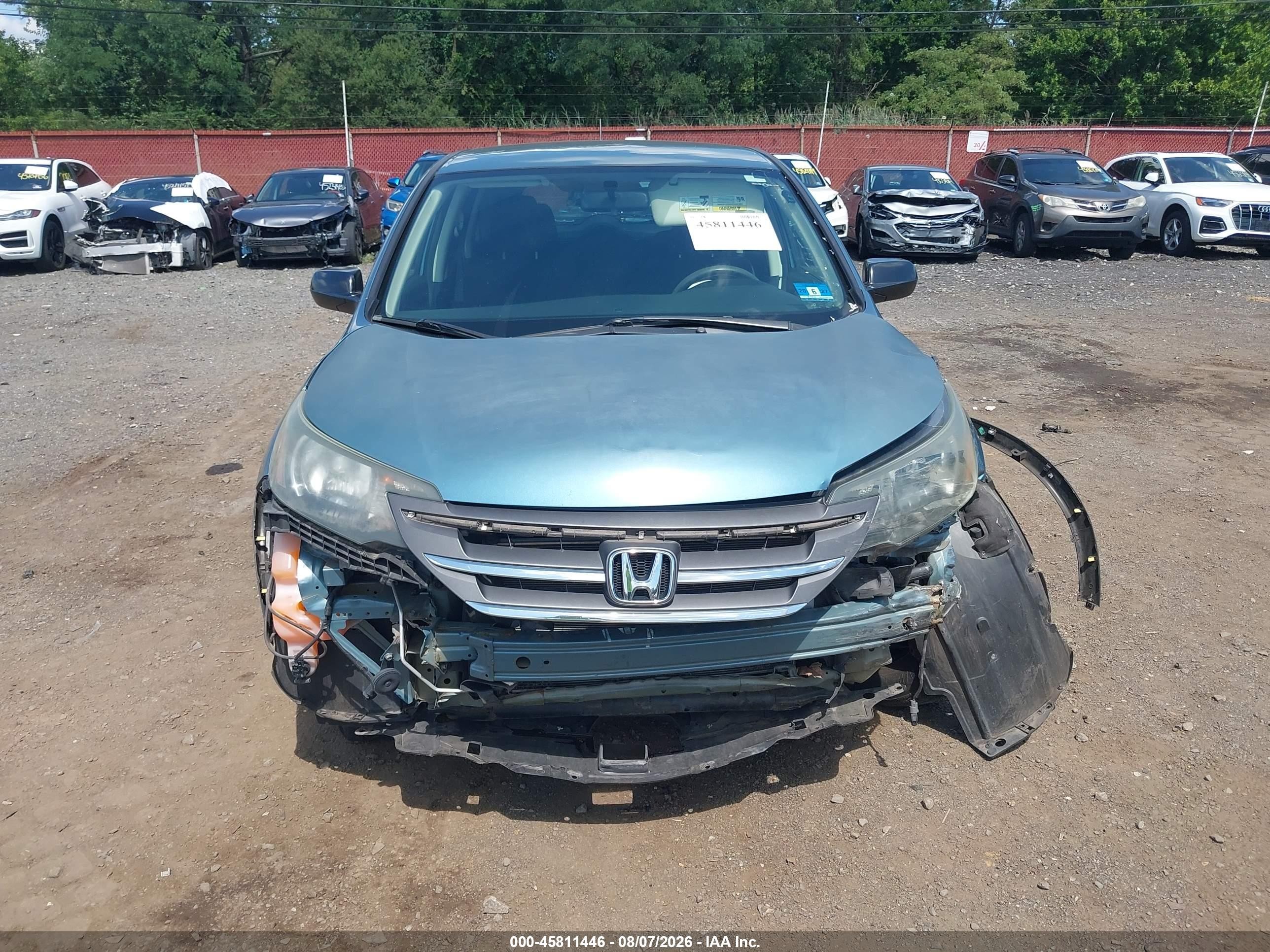 2014 Honda Cr-v Lx Light Blue vin: 2HKRM4H32EH663050
