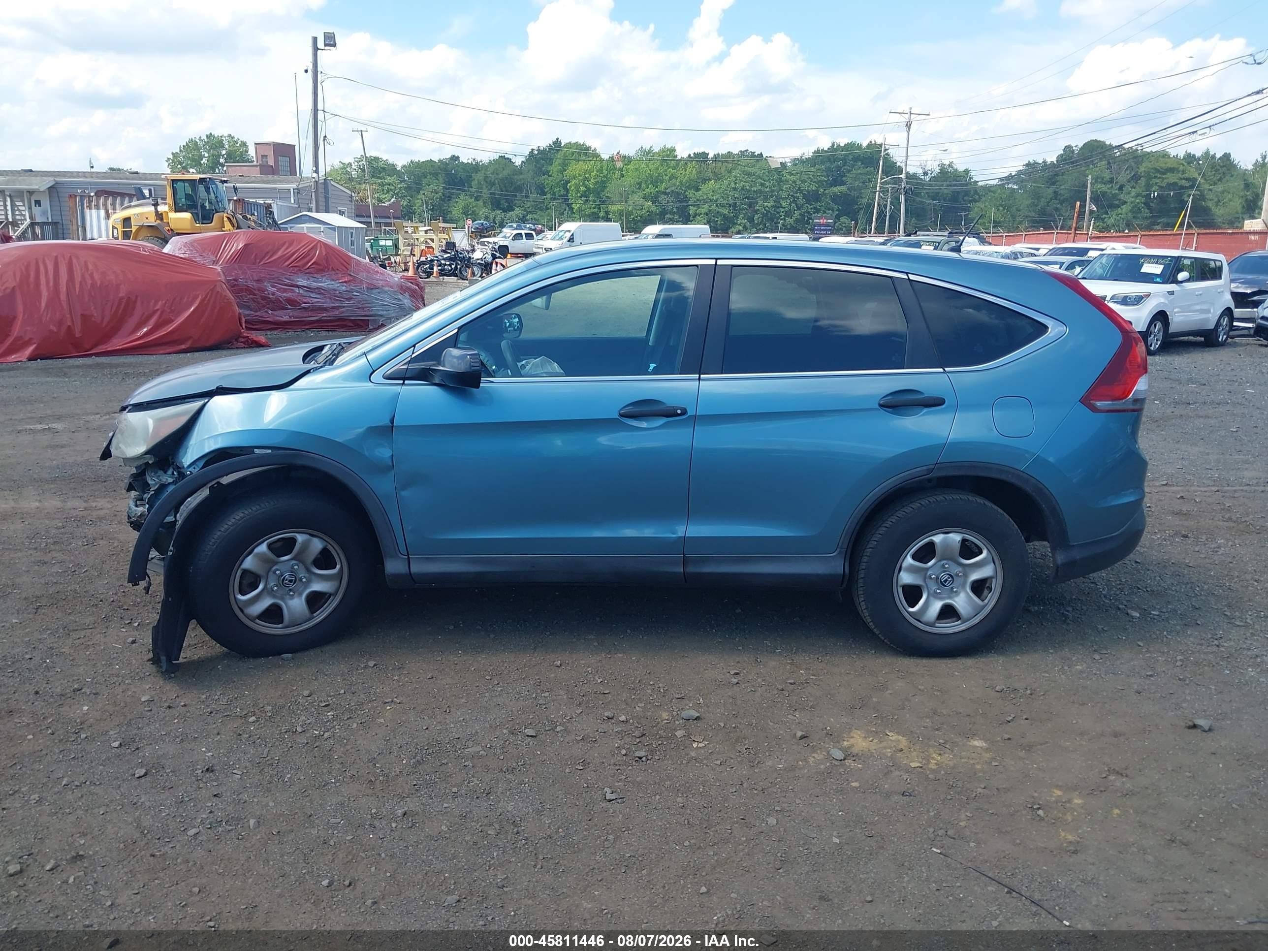 2014 Honda Cr-v Lx Light Blue vin: 2HKRM4H32EH663050