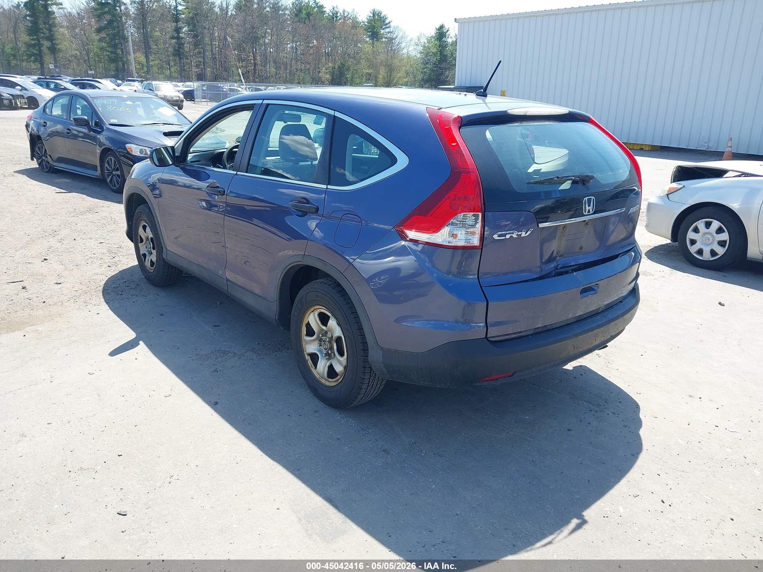 2014 Honda Cr-v Lx Light Blue vin: 2HKRM4H32EH664067