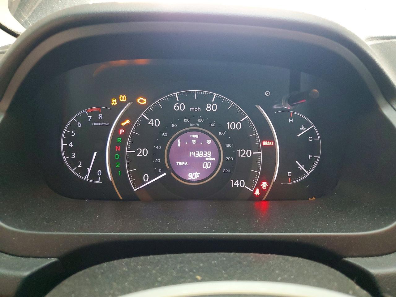 2014 Honda Cr-v Lx Brown vin: 2HKRM4H32EH685288
