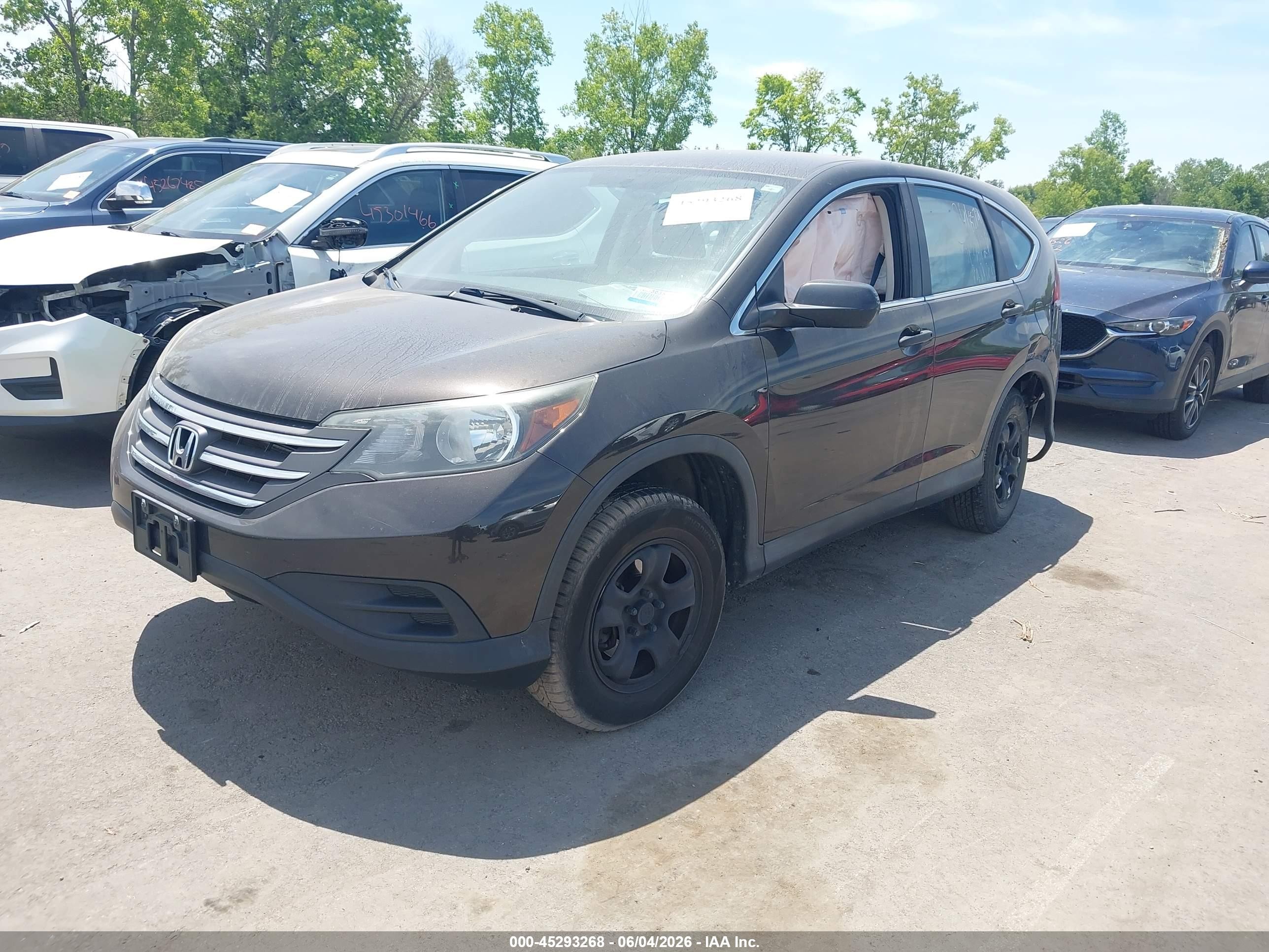 2014 Honda Cr-v Lx Gray vin: 2HKRM4H32EH692984