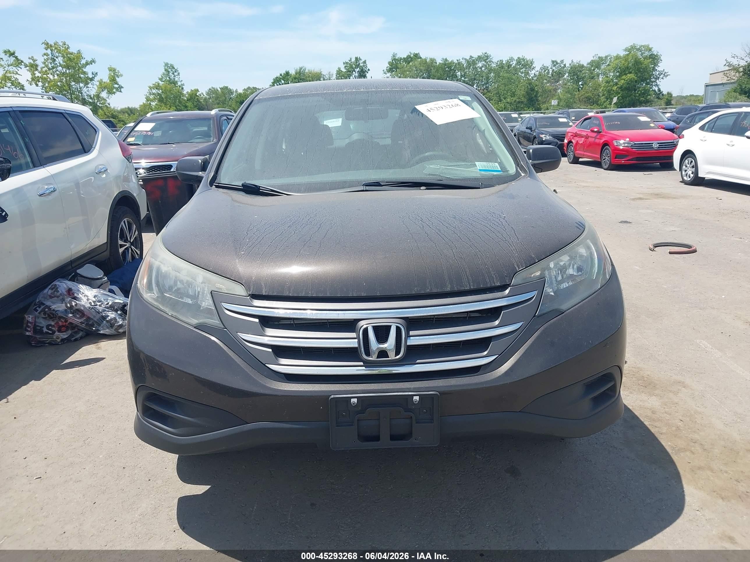 2014 Honda Cr-v Lx Gray vin: 2HKRM4H32EH692984