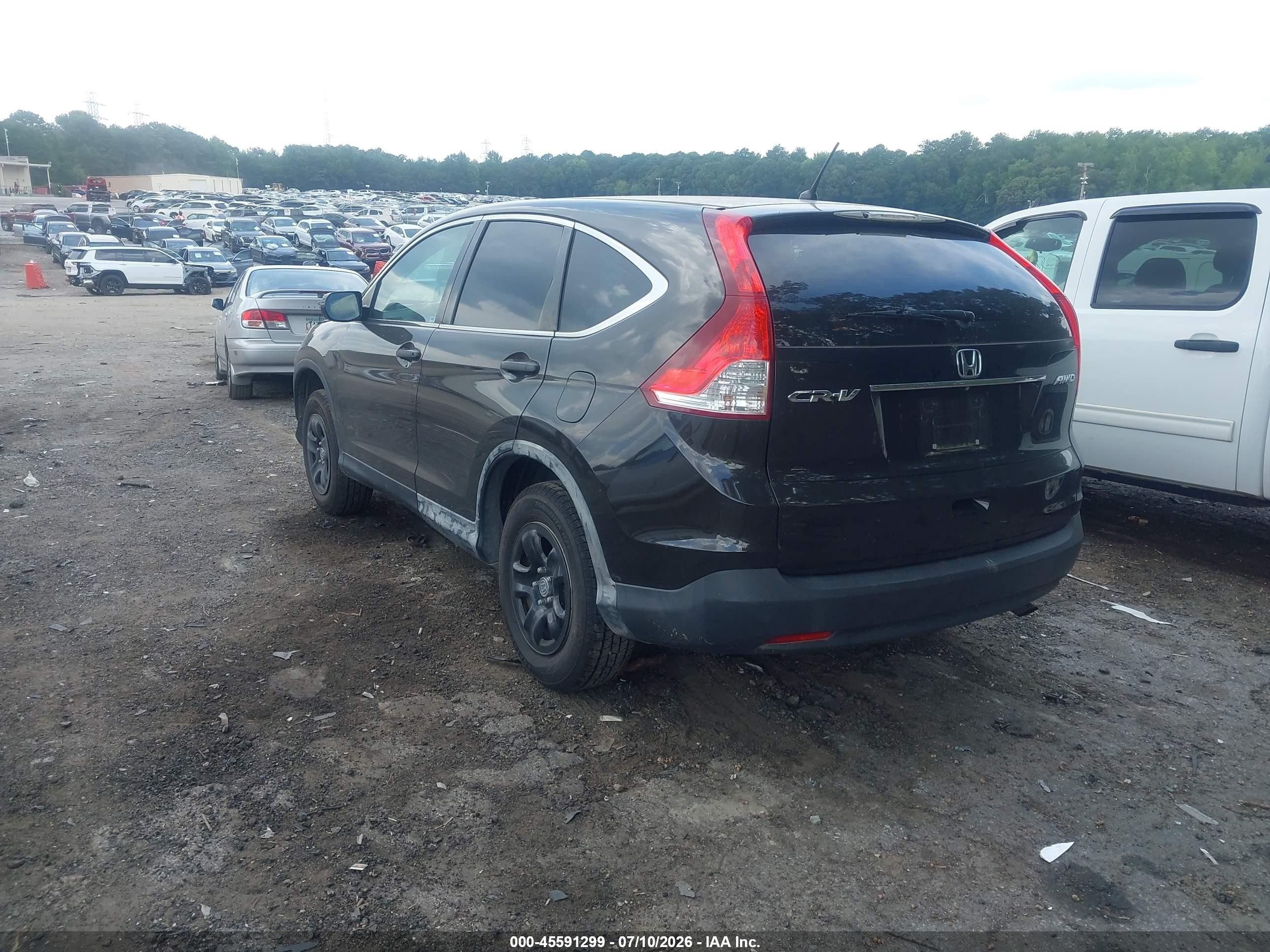2014 Honda Cr-v Lx Gray vin: 2HKRM4H32EH693570