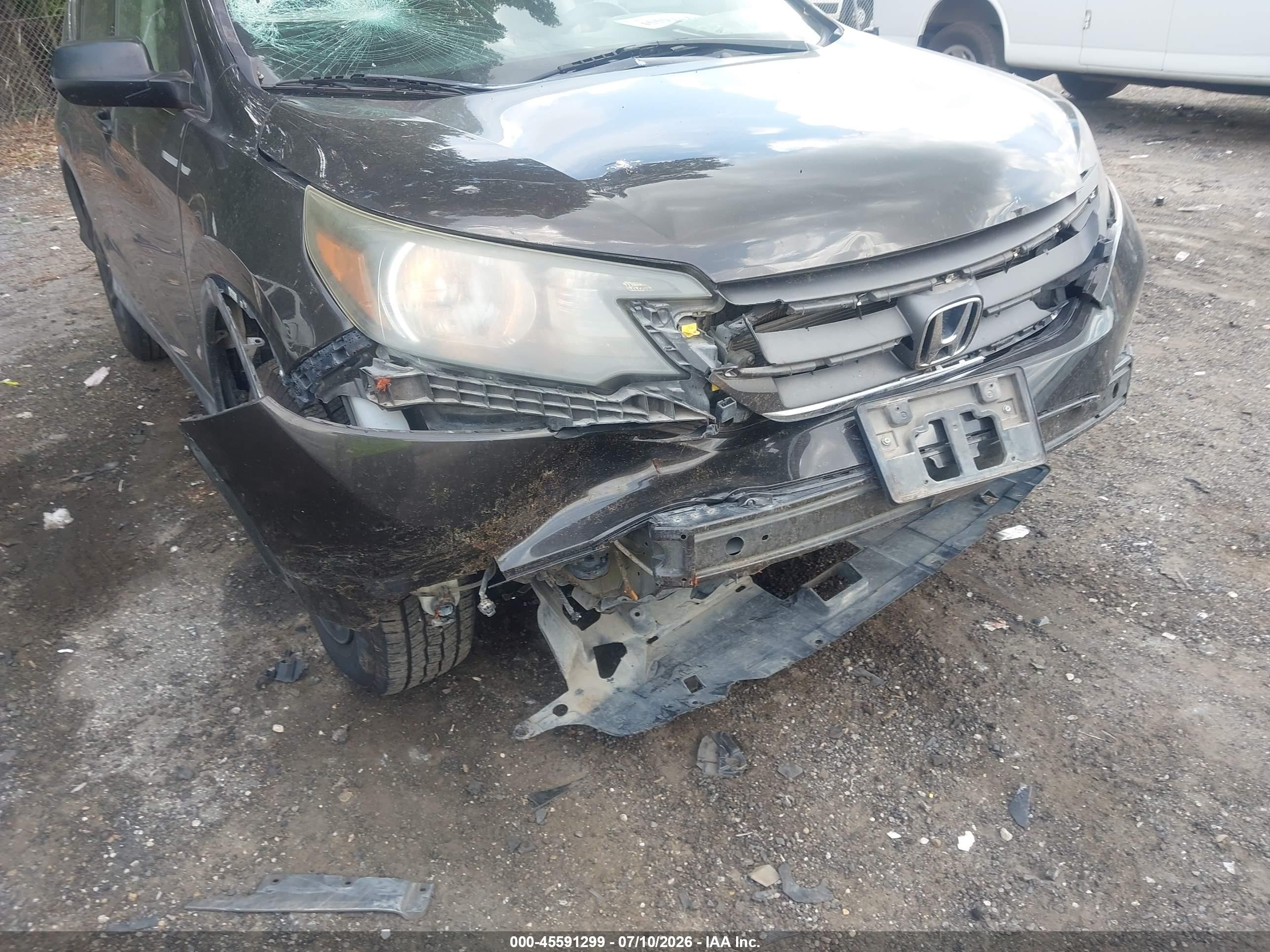 2014 Honda Cr-v Lx Gray vin: 2HKRM4H32EH693570