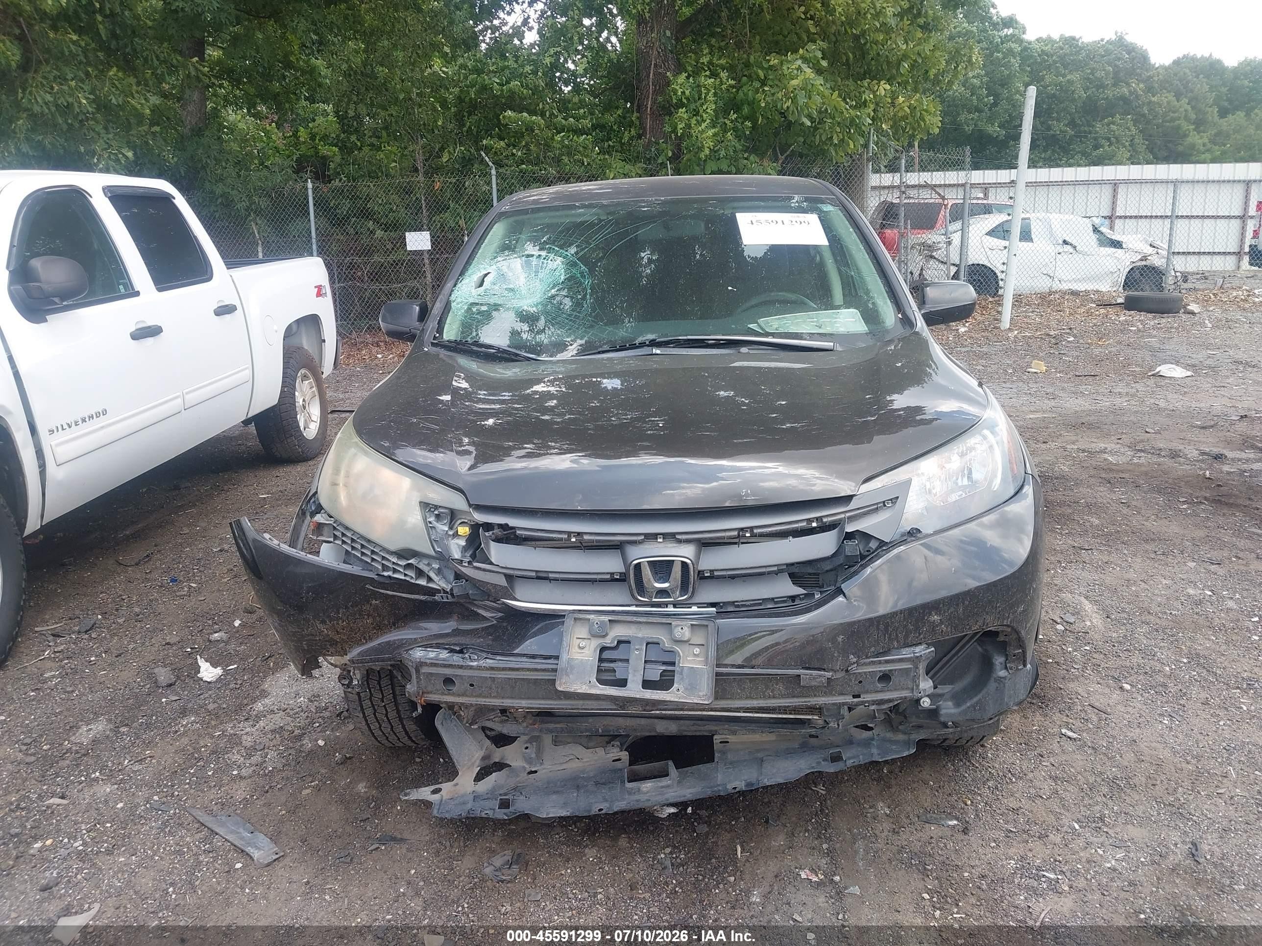2014 Honda Cr-v Lx Gray vin: 2HKRM4H32EH693570