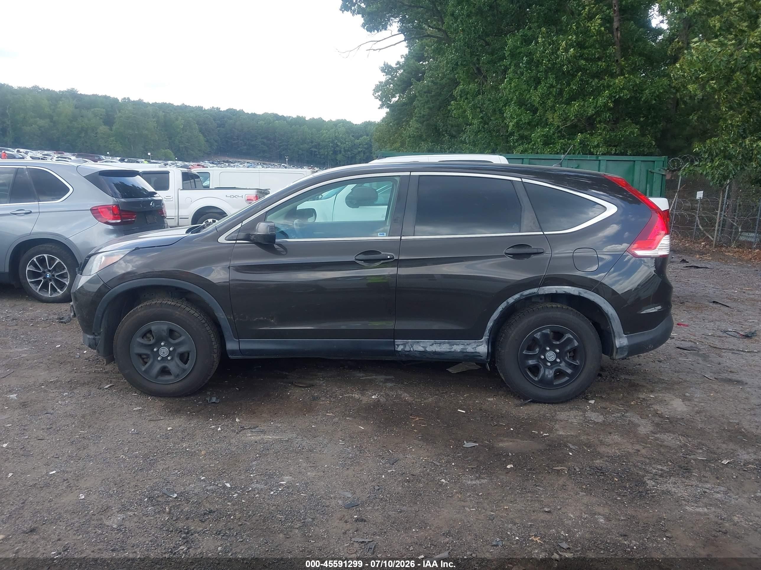 2014 Honda Cr-v Lx Gray vin: 2HKRM4H32EH693570