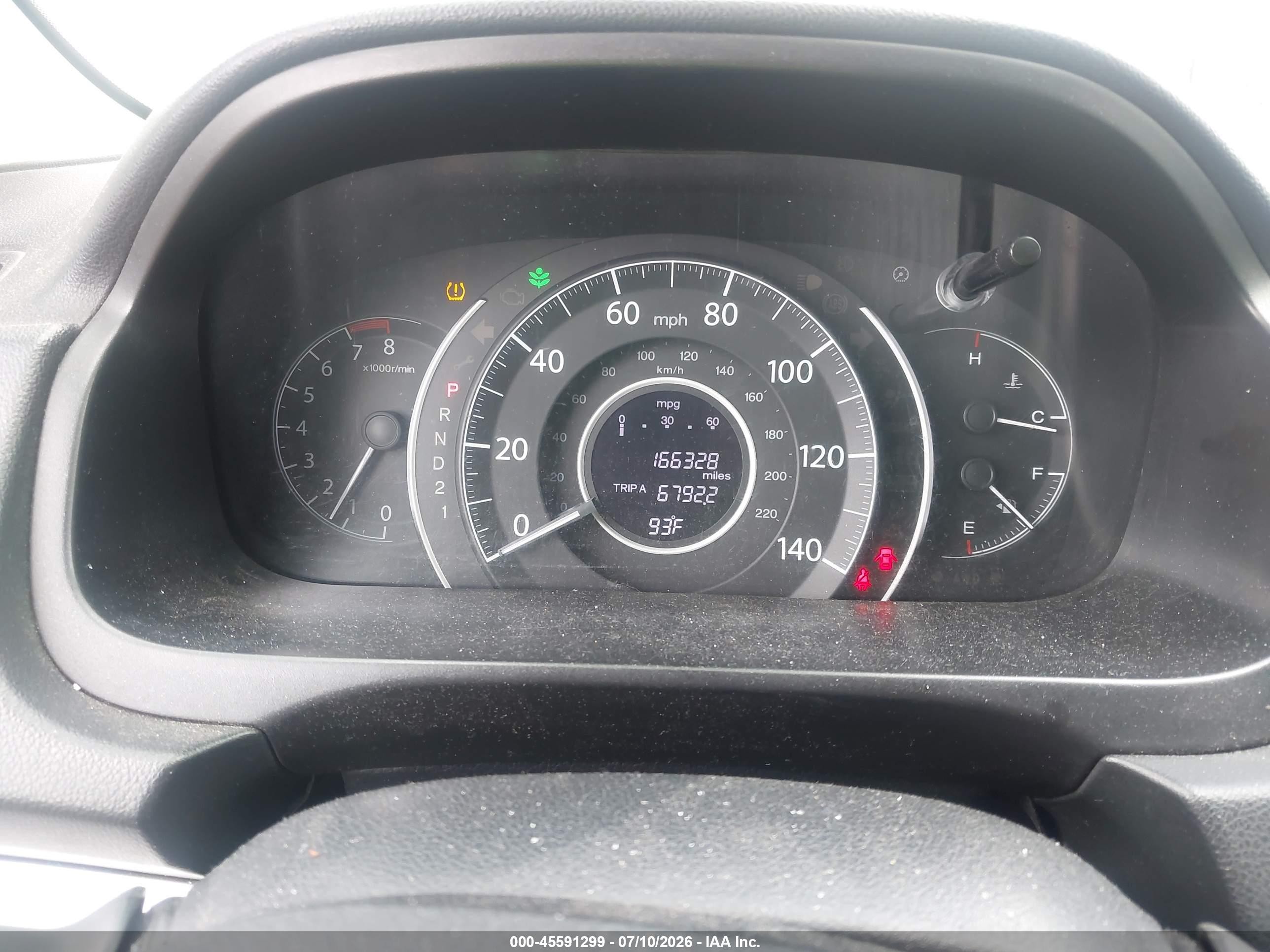 2014 Honda Cr-v Lx Gray vin: 2HKRM4H32EH693570