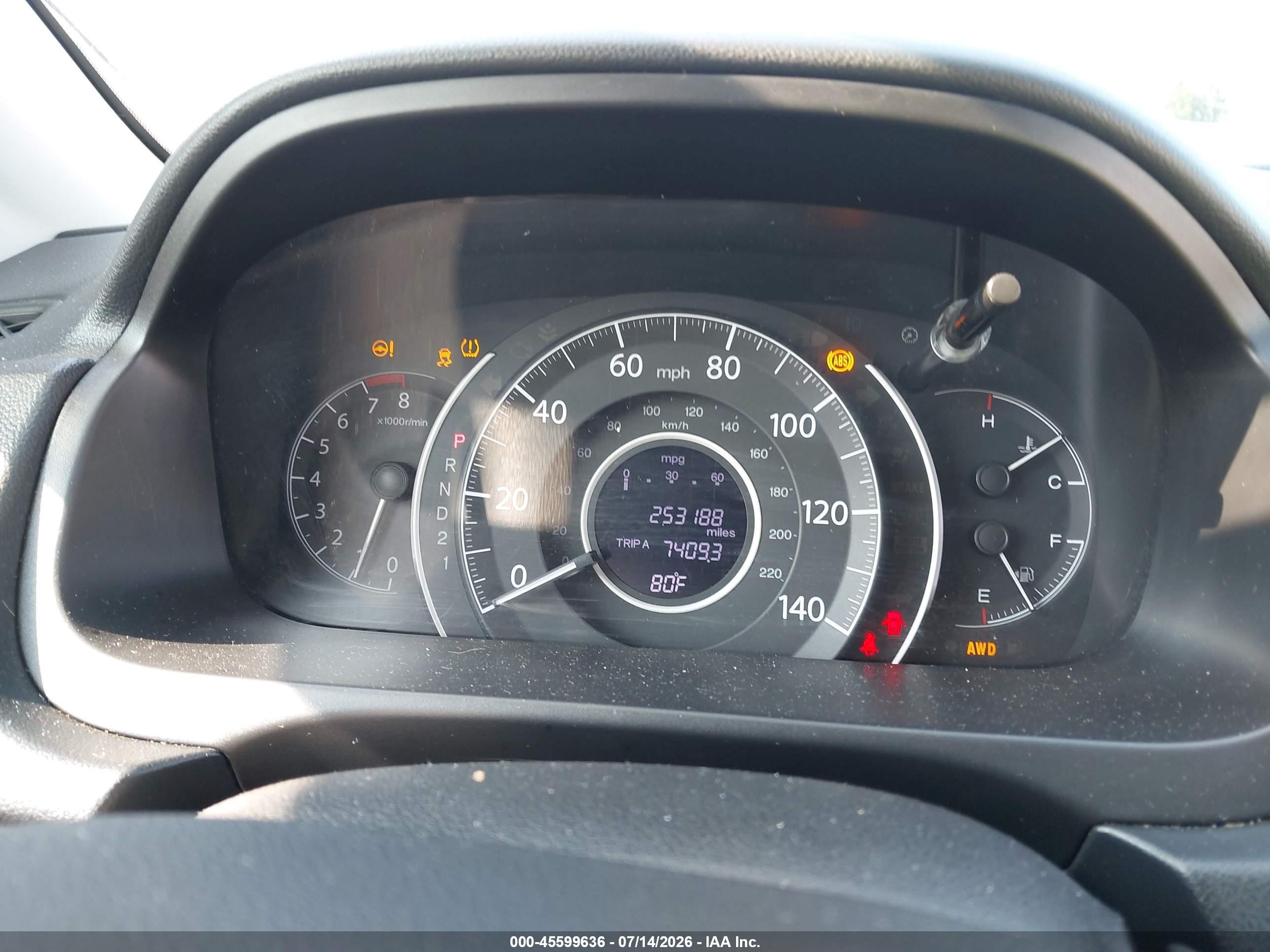 2014 Honda Cr-v Lx Blue vin: 2HKRM4H32EH698381