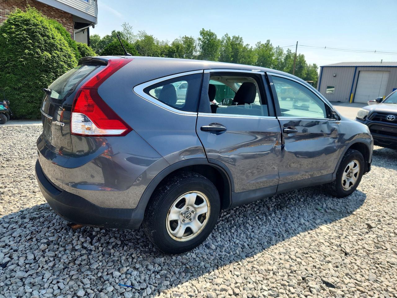 2014 Honda Cr-v Lx Gray vin: 2HKRM4H32EH717091
