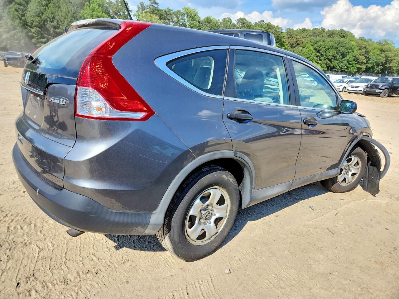 2014 Honda Cr-v Lx Gray vin: 2HKRM4H32EH724140